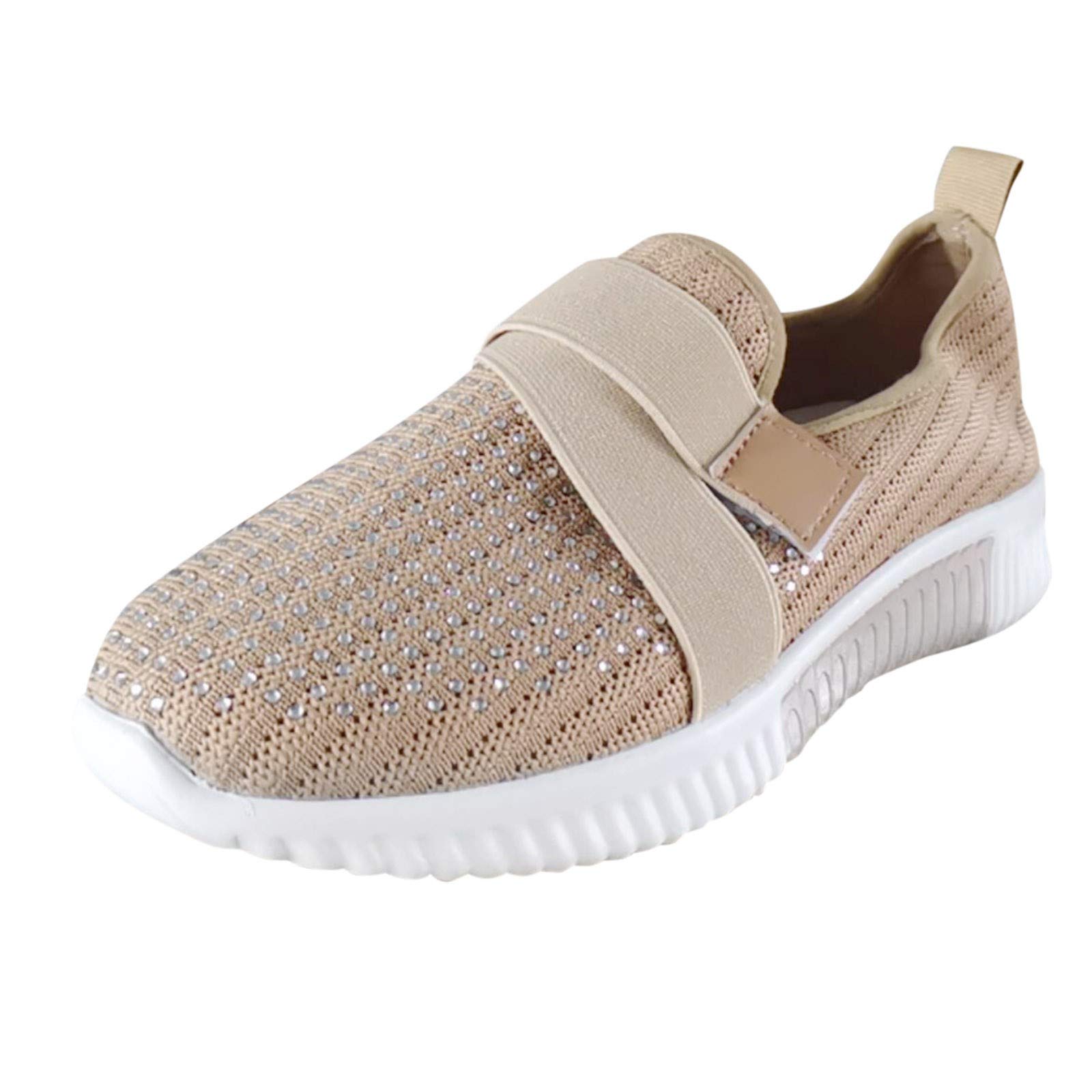 MLAGJSS Women's Slip-On Casual Sneakers - Breathable Lightweight Walking Shoes for Outdoor, Travel & Everyday Wear