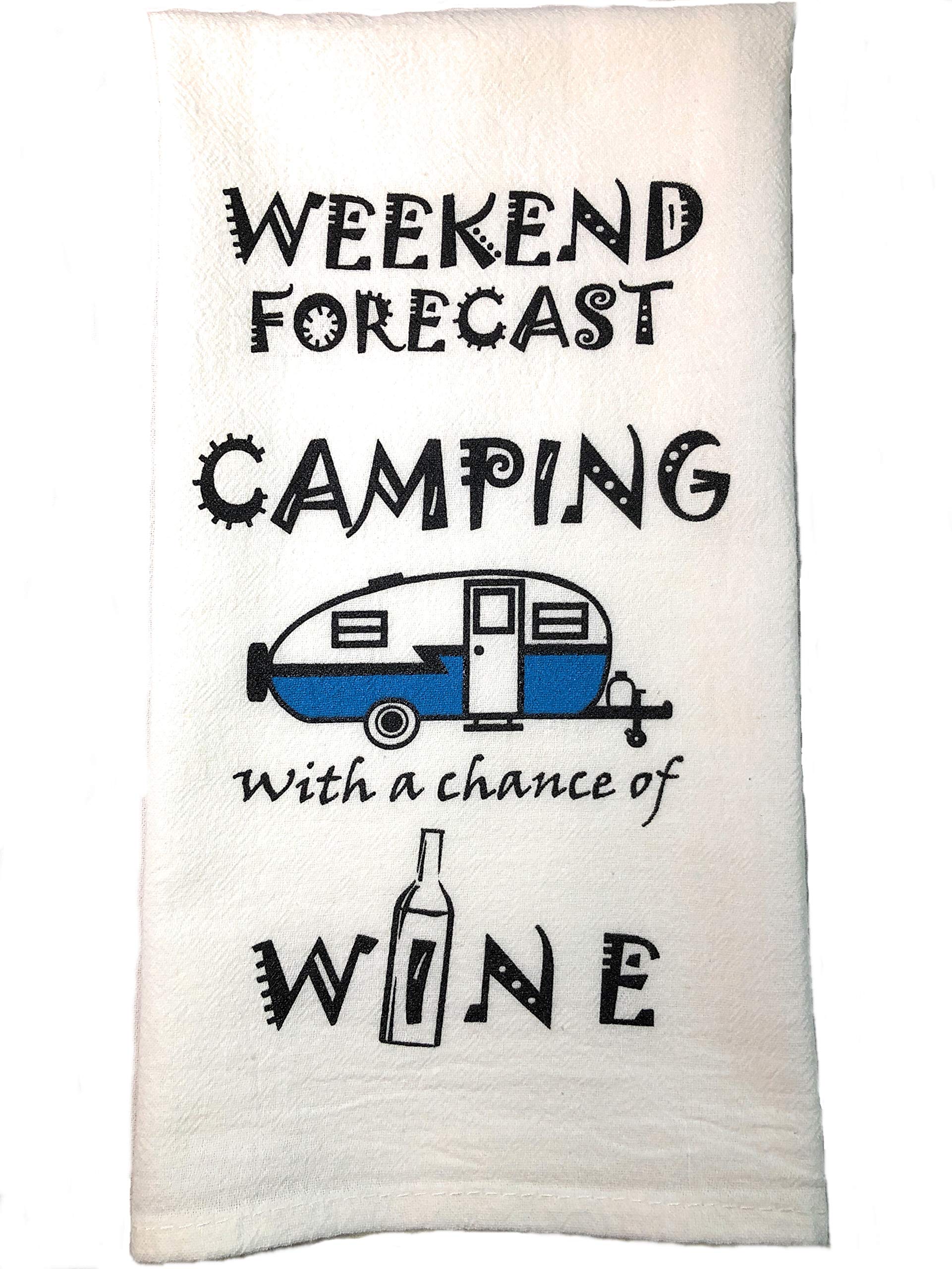Vintage Camper Dish Towels - Absorbent RV Kitchen Towels with Funny Sayings | Camping & RV Accessories for Outdoor Cooking, Picnics & Home Decor