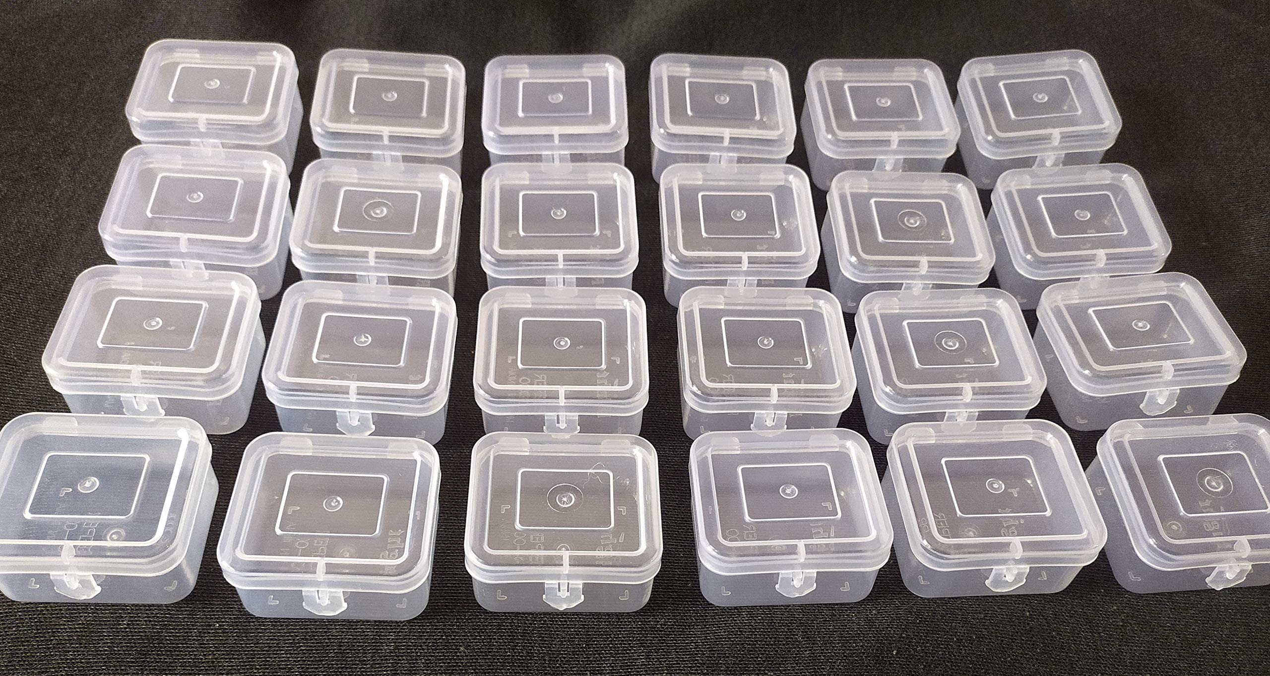 24Pcs 10ml Empty Cosmetic Jars - Transparent Eyeshadow & Face Cream Containers for Makeup Storage and Travel Organizer