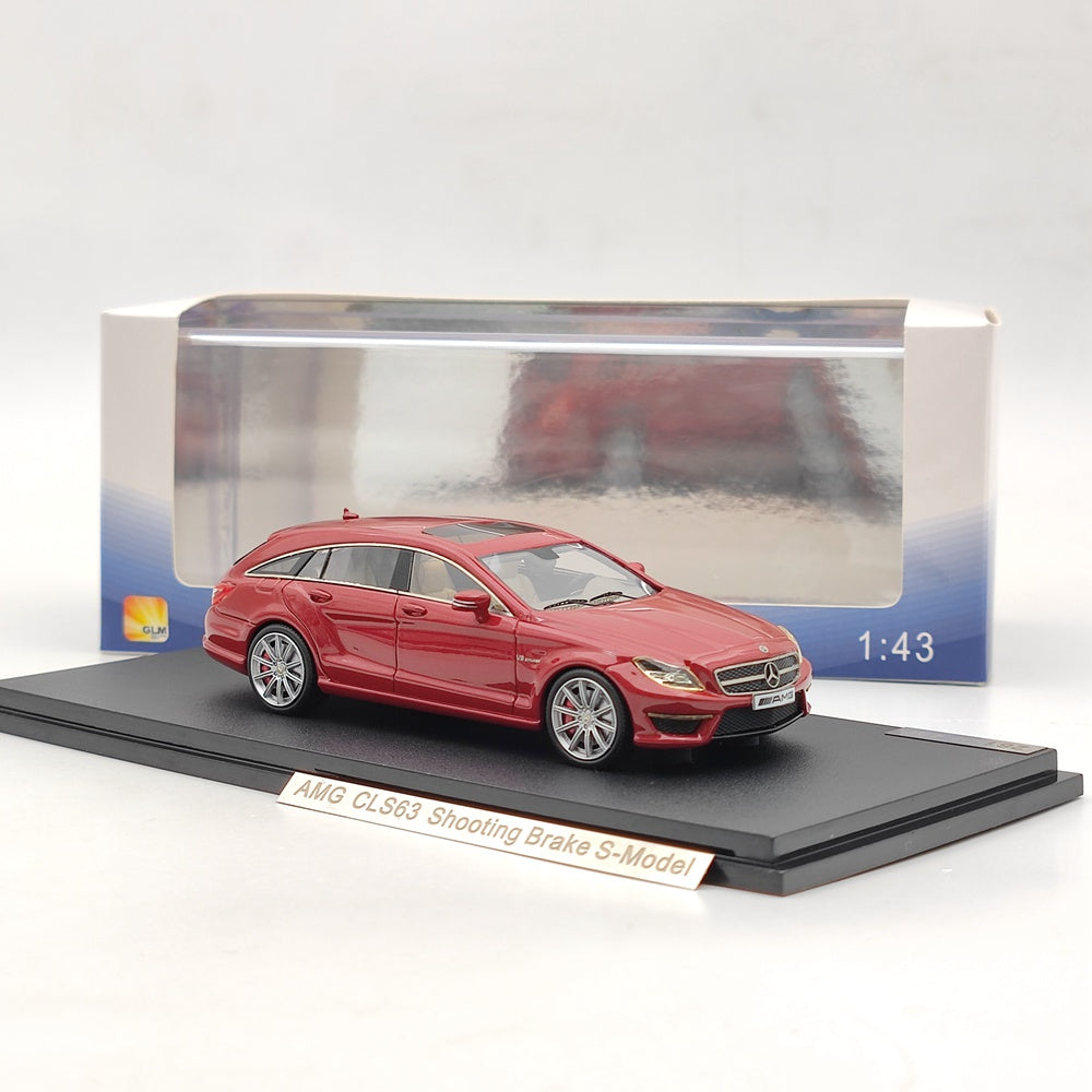 1/43 Scale Mercedes Benz AMG CLS63 Shooting Brake S Model - Red Resin Diecast Car - Limited Edition Collectible - Perfect for Display, Gifts & Car Enthusiasts