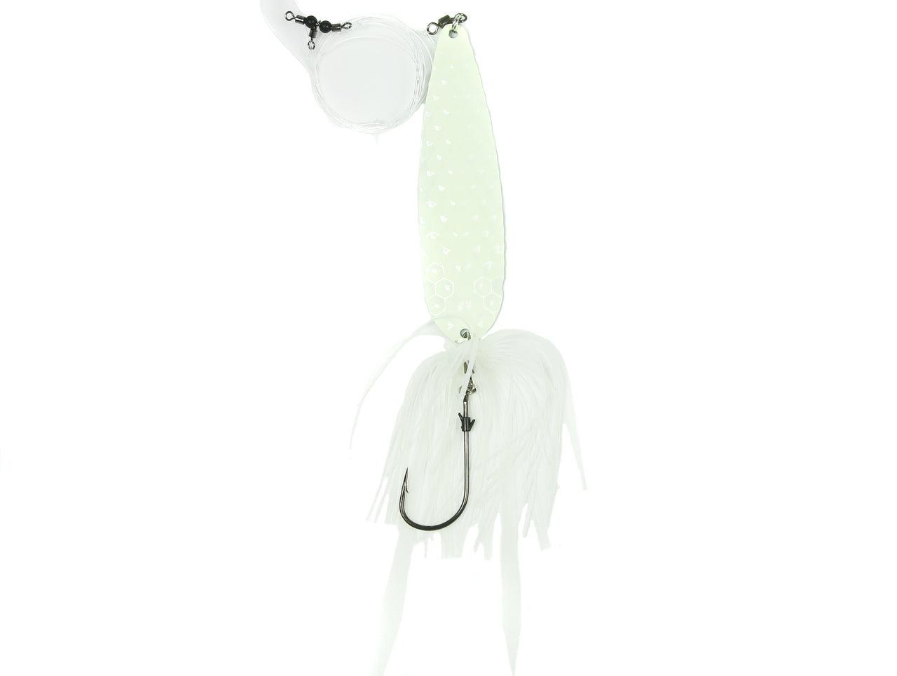 Jigging World Fluke Spoon Rigs - Premium Saltwater Fishing Lures for Fluke, Flounder & Sea Bass - Perfect for Inshore & Offshore Angling