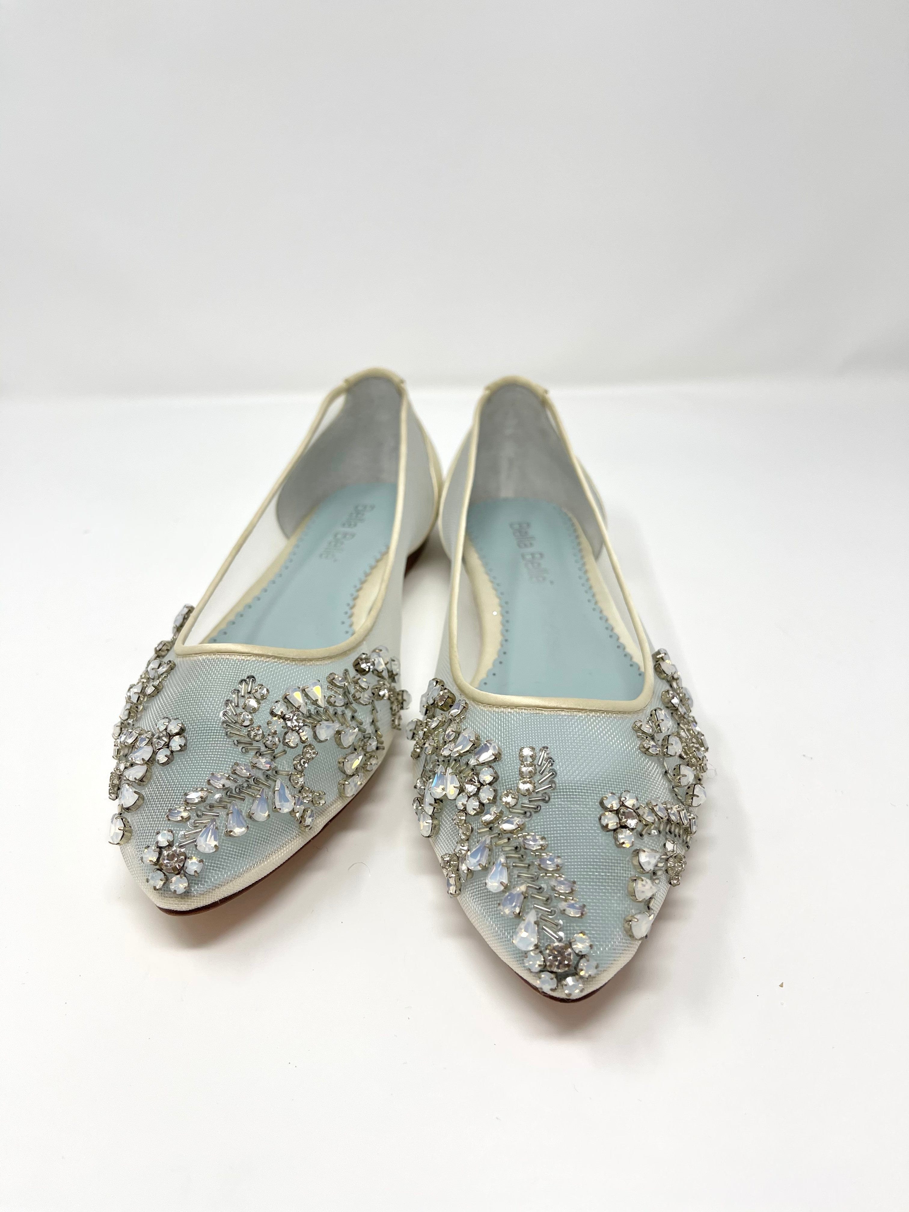 Bella Belle Willow Women's Wedding Shoes Size 7.5 - Elegant Bridal Heels for Weddings, Prom & Special Occasions