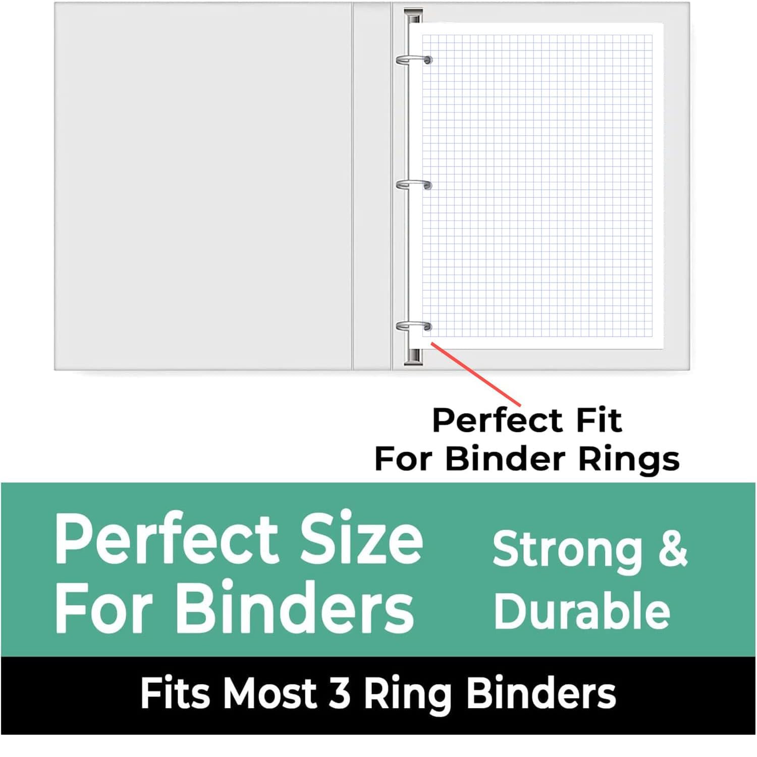 4x4 Grid Graph Paper 3 Pack - 450 Sheets, 8