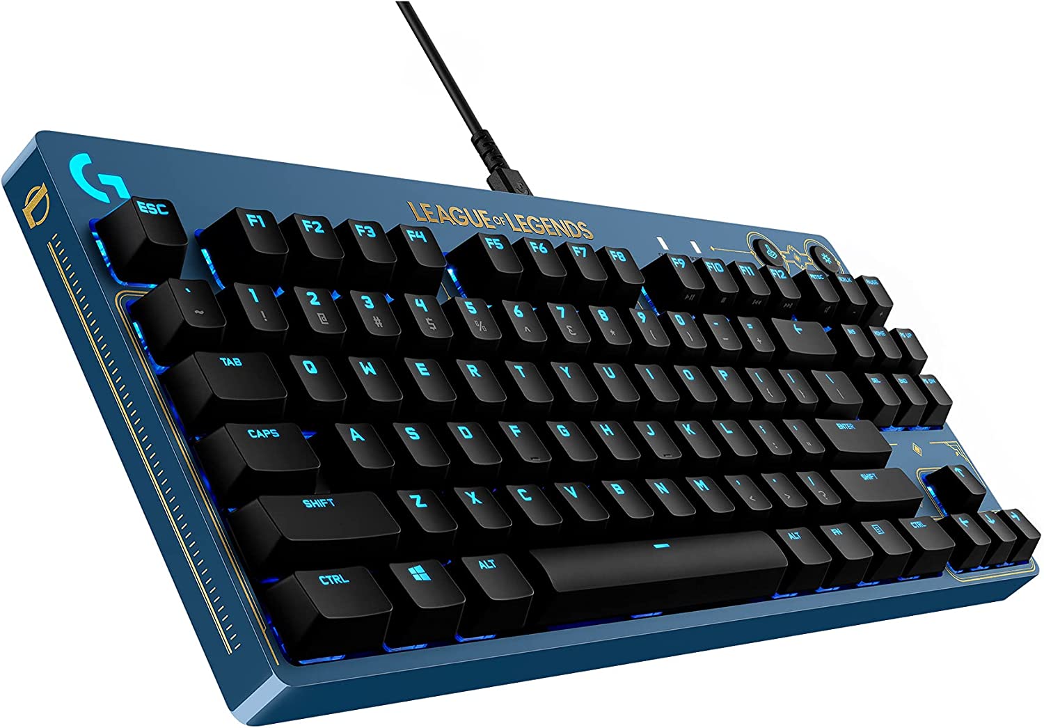 Logitech G PRO Mechanical Gaming Keyboard - Tenkeyless, RGB Backlit, Tactile Switches for Esports & Competitive Gaming - Perfect for PC, PS5, Xbox Series X Gaming Setup