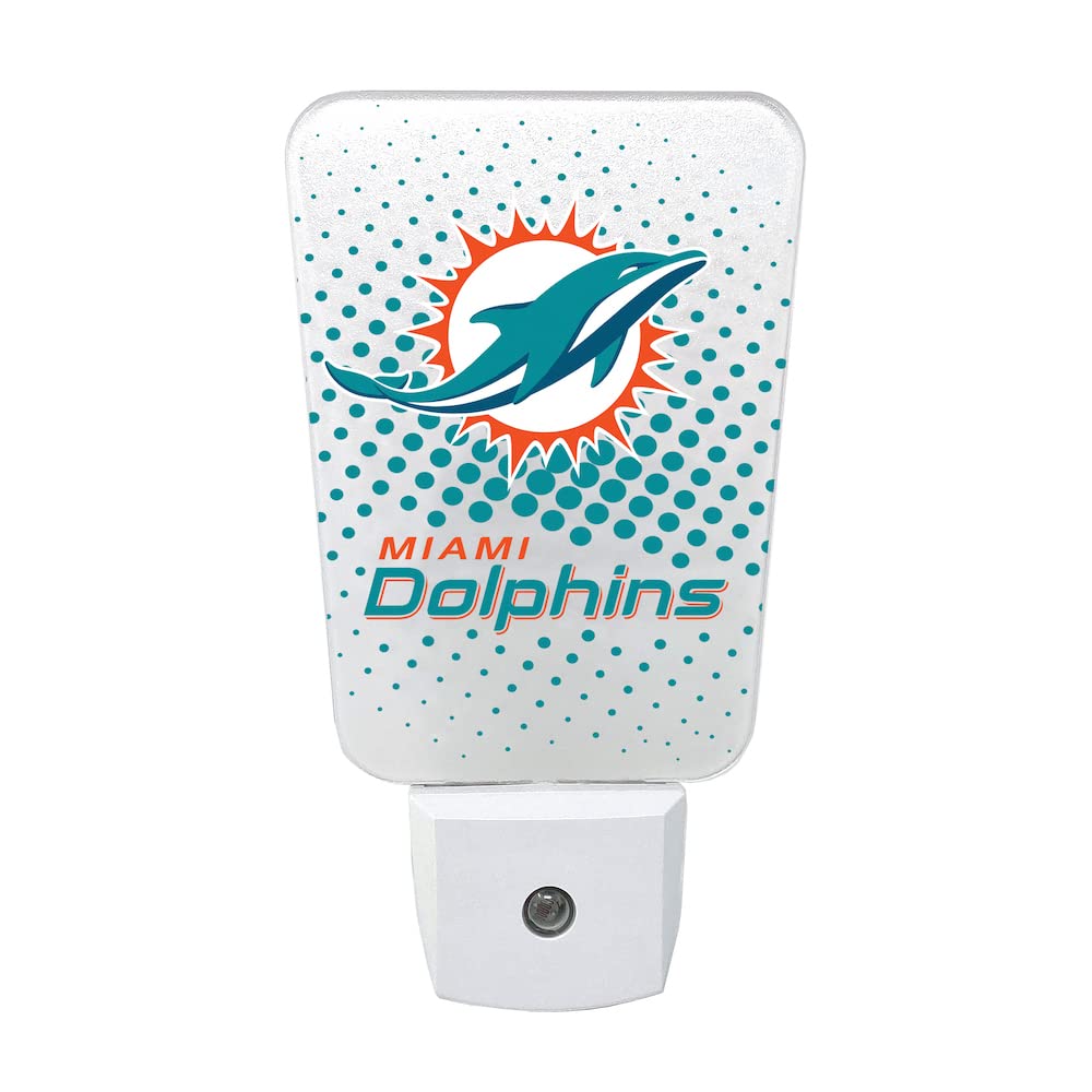 Miami Dolphins LED Night Light for Bedroom, Kids Room & Game Day Decor - Officially Licensed NFL Team Party Light