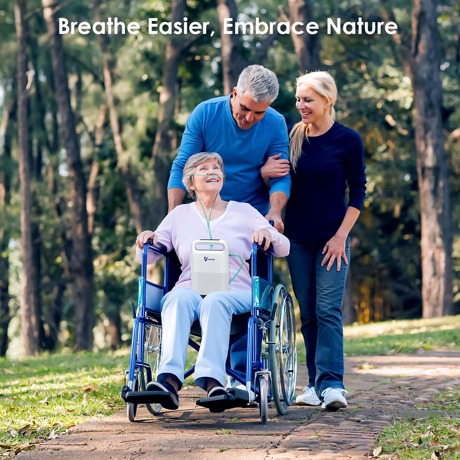 Portable Oxygen Concentrator Machine - 1-5L Adjustable Flow, 93% Purity, Low Noise for Home & Travel Use - Perfect for COPD, Sleep Apnea & High Altitude Activities