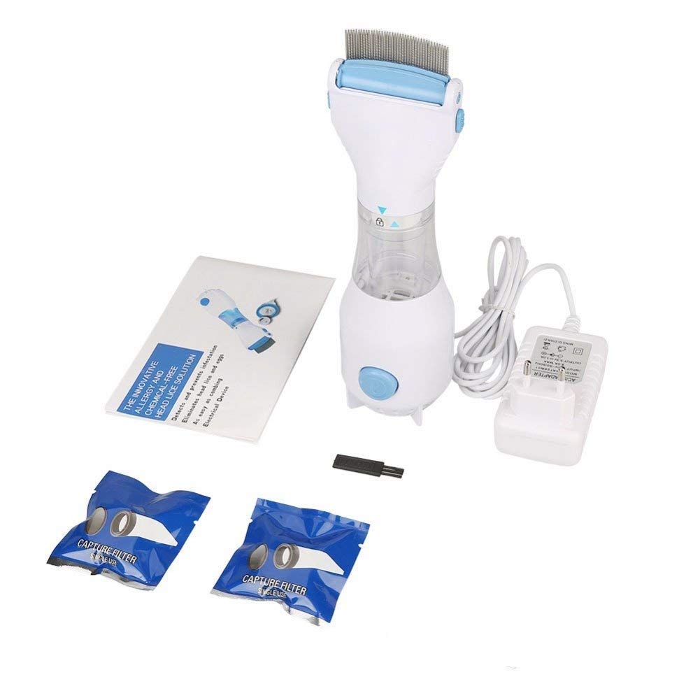Electric Head Lice Comb - Chemical-Free Lice & Eggs Remover for Kids & Adults