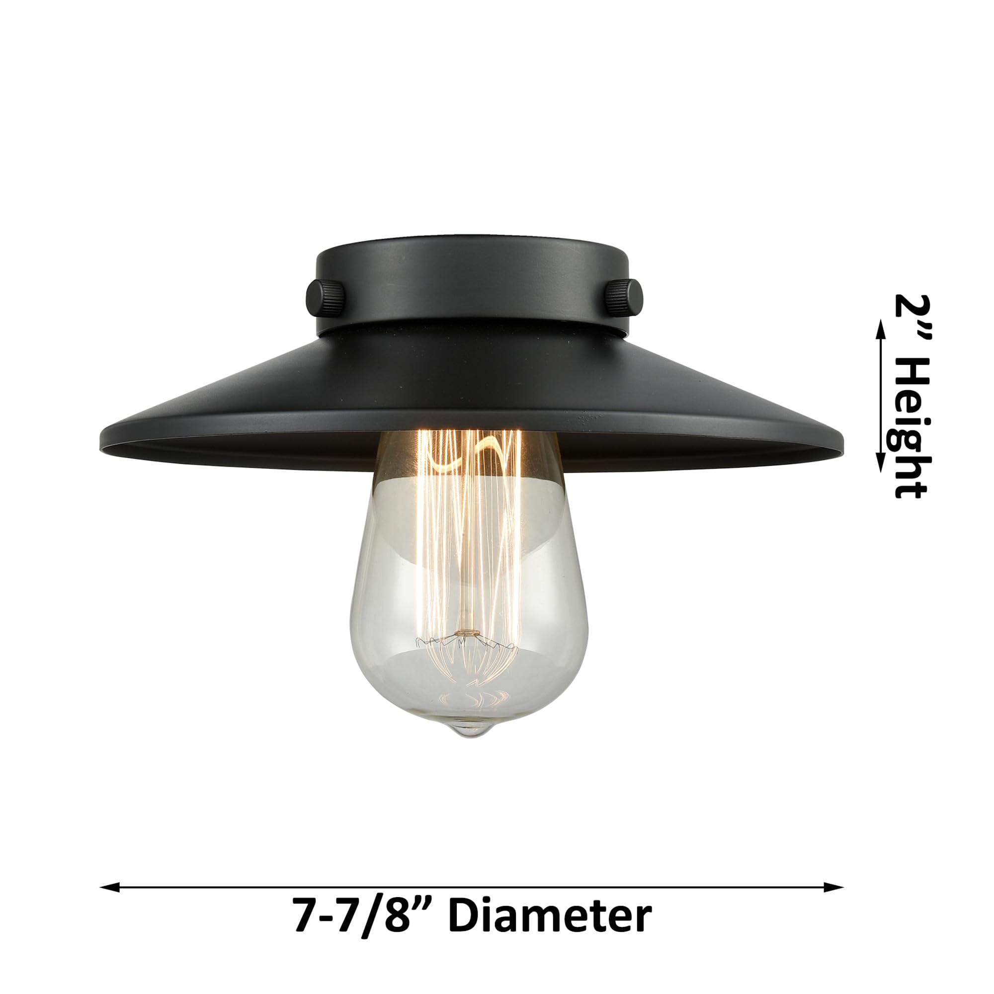 203SW-OB-M5 Wall Sconce Light Fixture with High/Low/Off Switch - Oil Rubbed Bronze Finish - Perfect for Bedroom, Hallway, or Entryway Lighting