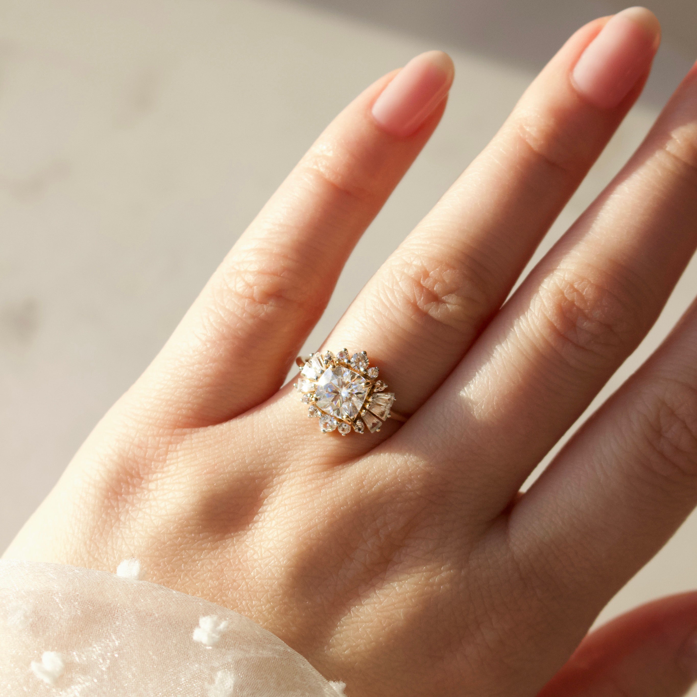 1.5ct Aria Moissanite Engagement Ring for Women - Durable & Sparkling Wedding Band - Perfect for Proposals, Anniversaries & Special Occasions