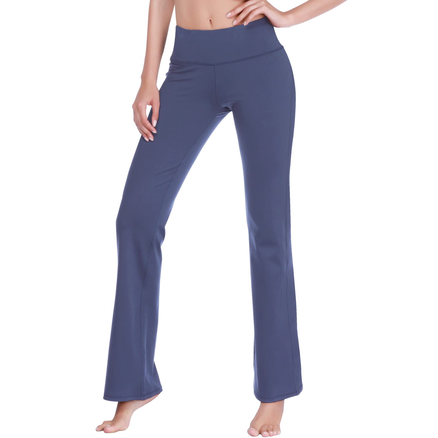 DAYOUNG Women's High Waist Bootcut Yoga Pants - Tummy Control Workout Leggings with 4-Way Stretch for Gym, Running & Everyday Wear | Bootleg Flare Pants for Women