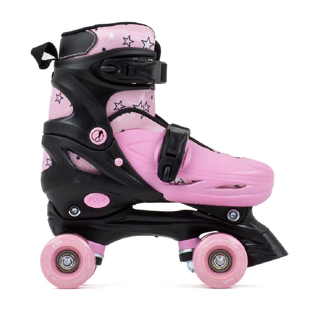 SFR Nebula Kids Roller Skates - Adjustable Quad Roller Skates for Boys & Girls Ages 5-12 - Perfect for Outdoor Play, Birthday Gifts & Roller Rink Fun
