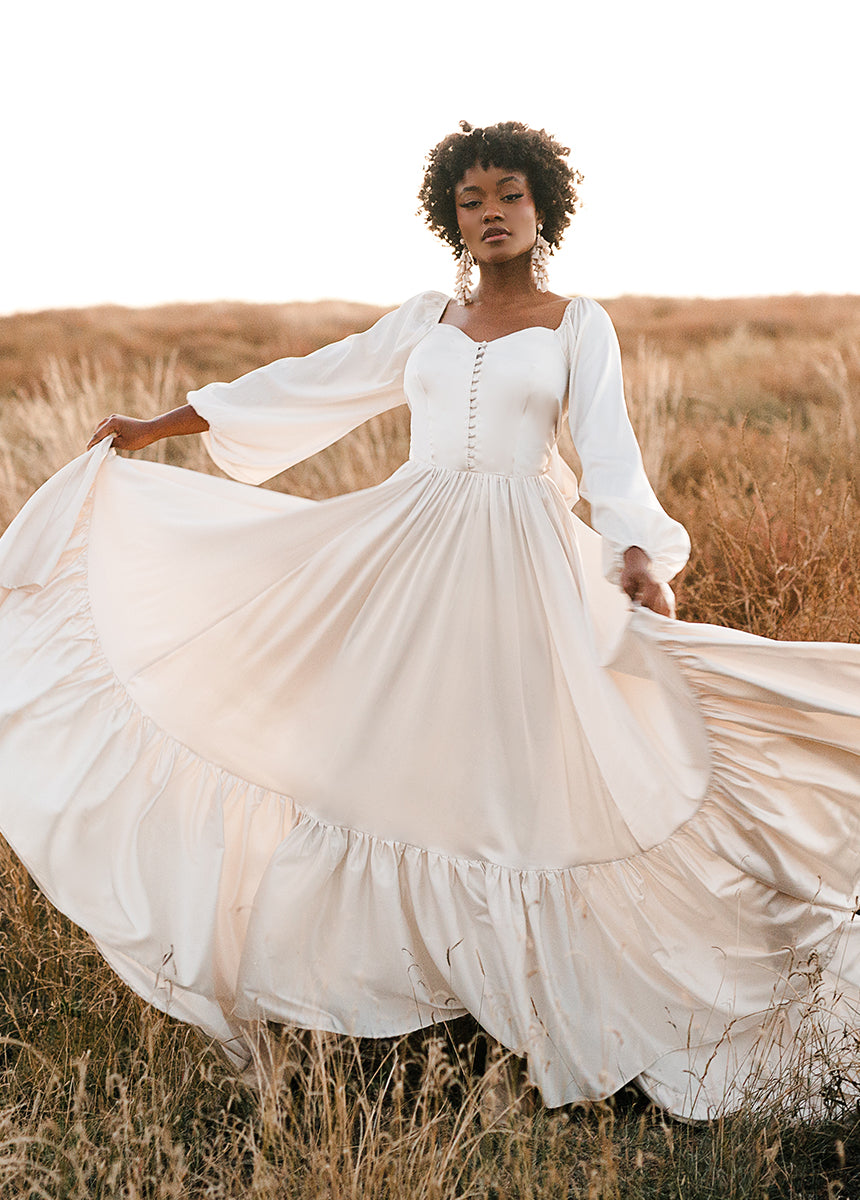 Lorna Impact Dress in Cream - Elegant Women's Casual & Party Wear for Summer, Weddings & Special Occasions