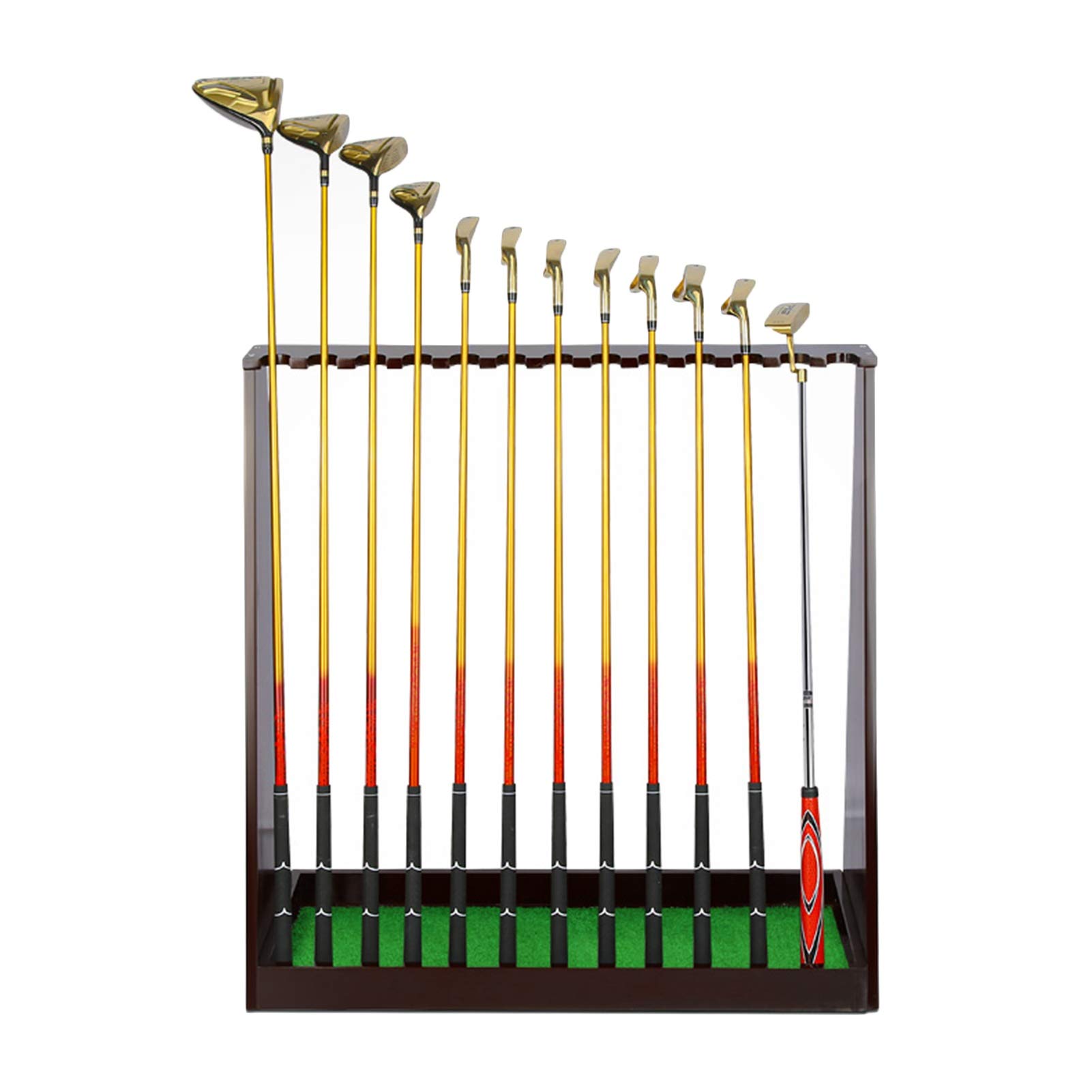 Premium Wooden Golf Club Organizer Stand - 13 Putter Holder Display Rack for Indoor Golf Equipment Storage | Perfect for Home, Office & Golf Club Organization
