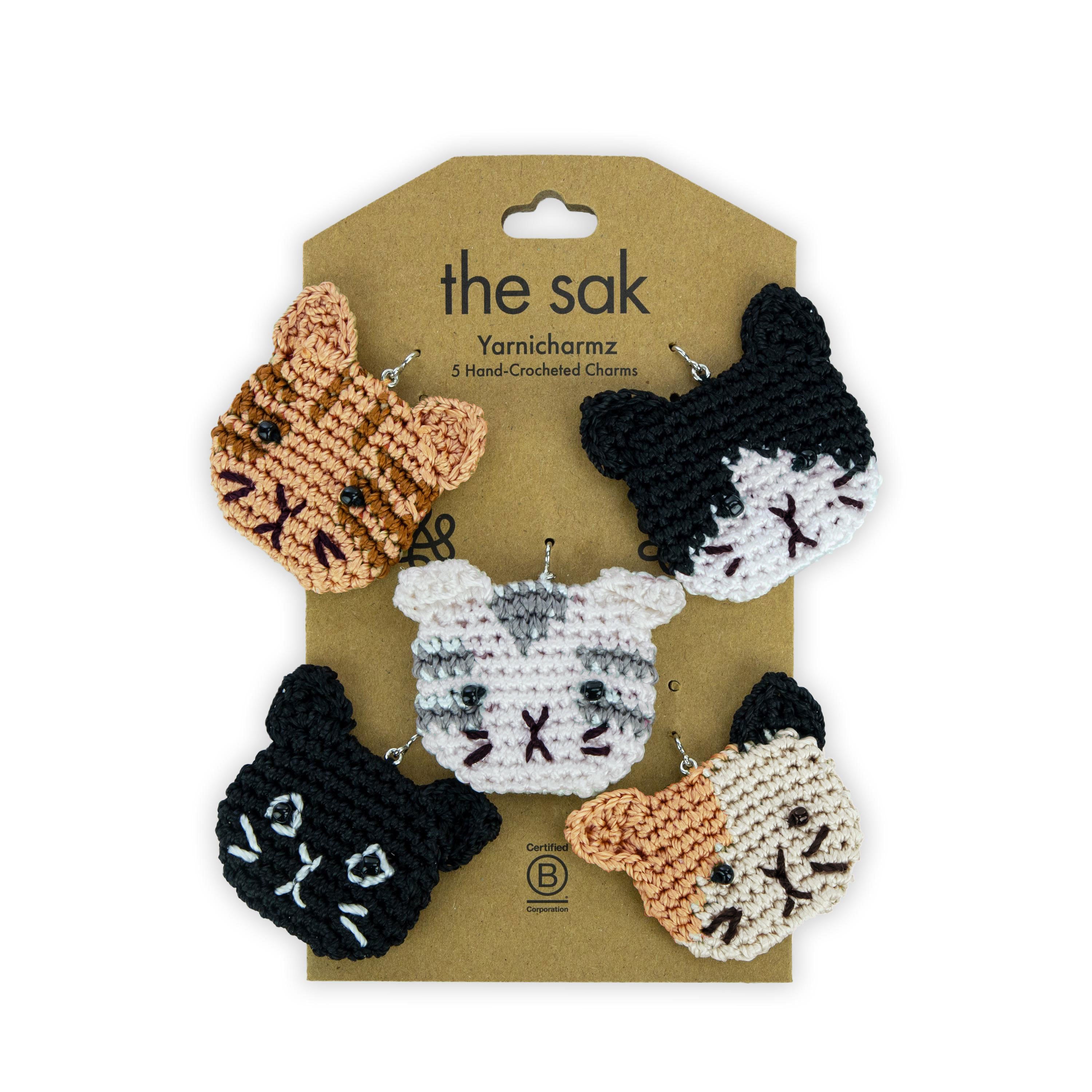 Yarnicharmz 5 Pack - Premium Quality Yarn Charms for Knitting & Crocheting - Perfect for DIY Crafts, Scrapbooking, and Jewelry Making