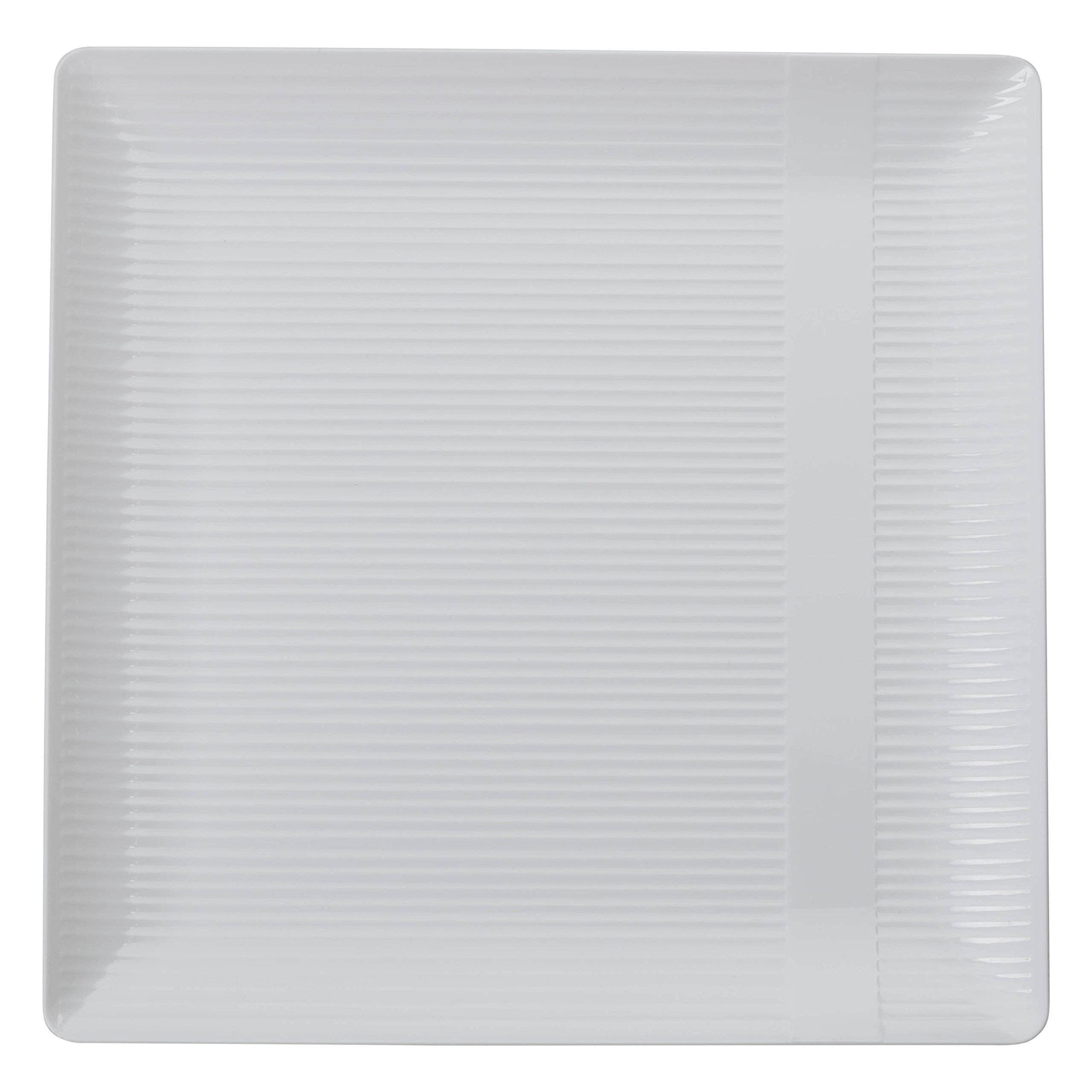 Premium Heavy Duty Plastic Plates - 40 Pack White 6.5 Inch Square Plates for Weddings, Parties, and Events - Durable Dishware Like Fine China - Perfect for Catering, Picnics, and Outdoor Dining