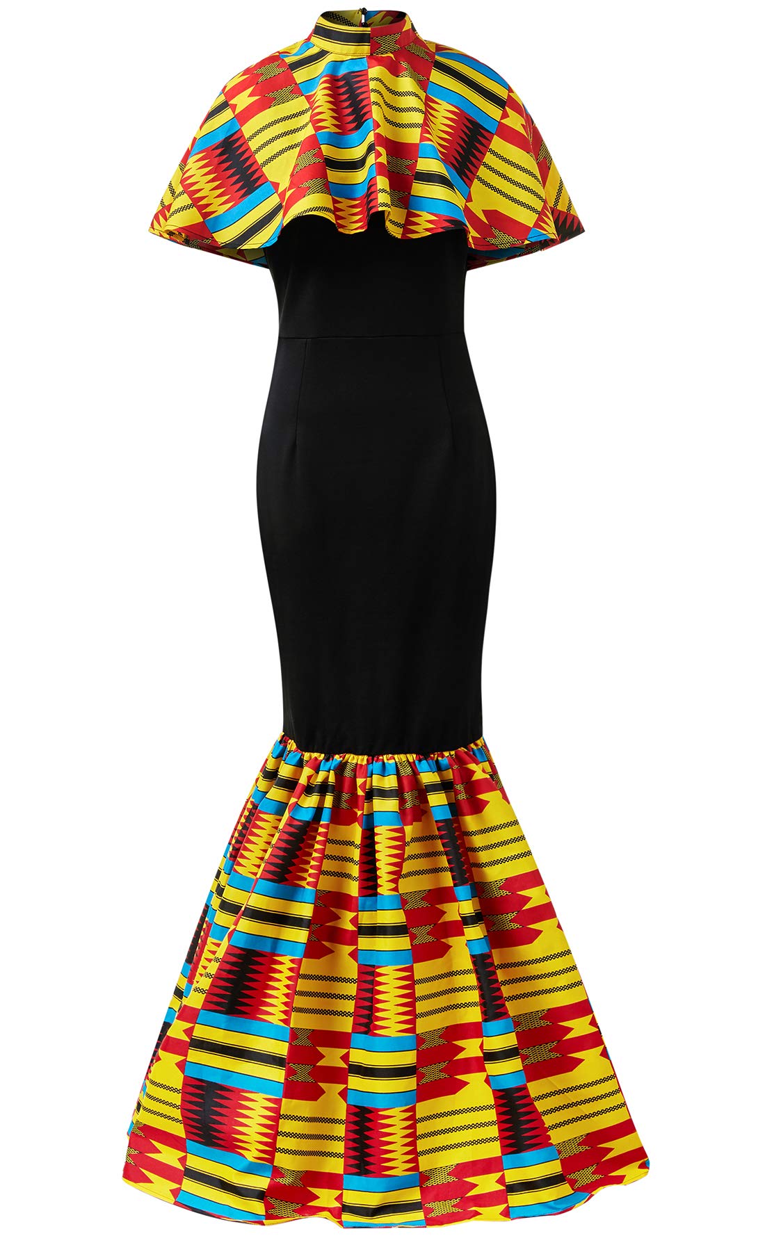 African Ankara Print Dresses for Women | Kente Pattern Traditional Outfits | Perfect for Cultural Events, Weddings & Special Occasions