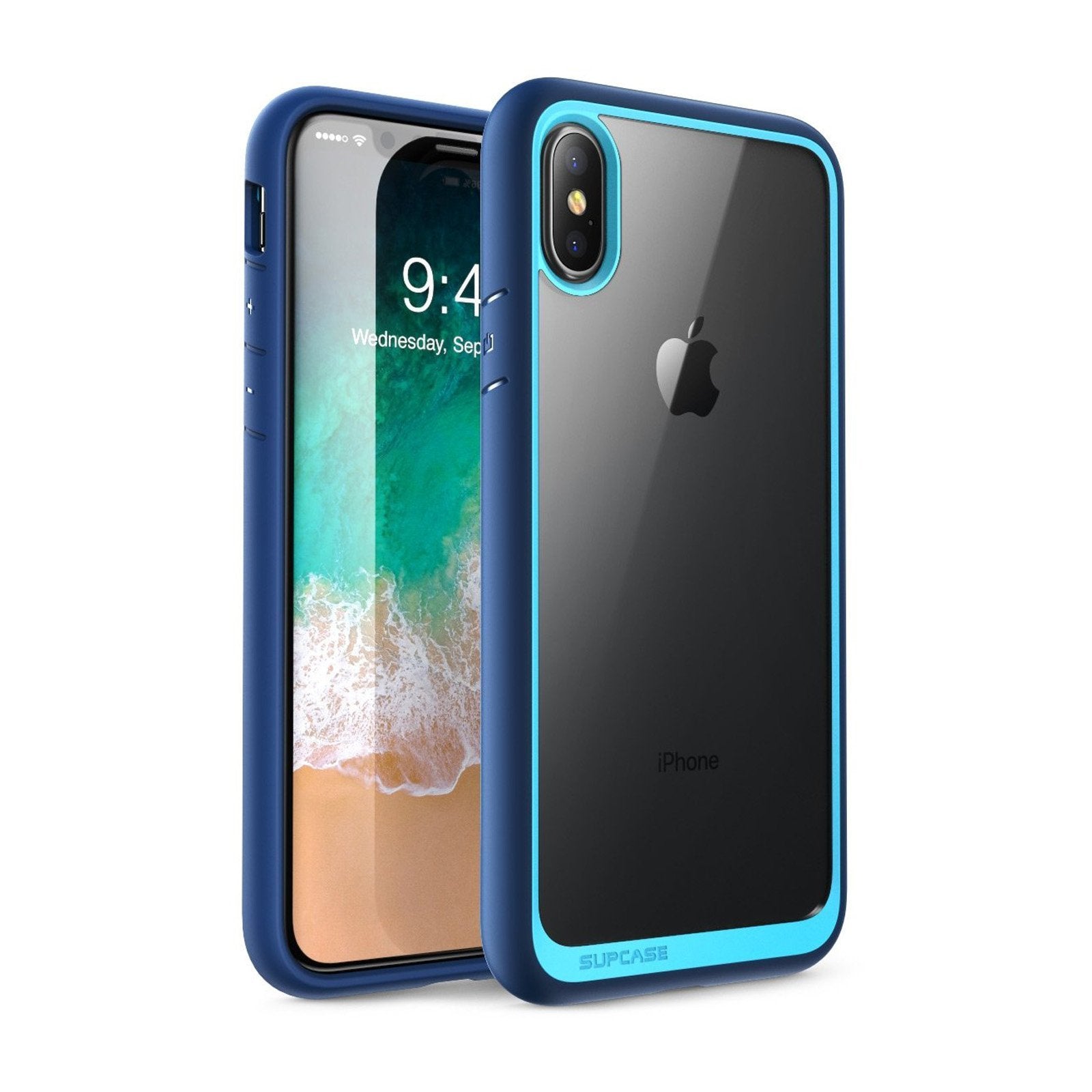 iPhone XS Max Case - Unicorn Beetle Style Slim Clear Protective Cover in Blue | Shockproof & Scratch Resistant for Everyday Use & Outdoor Activities