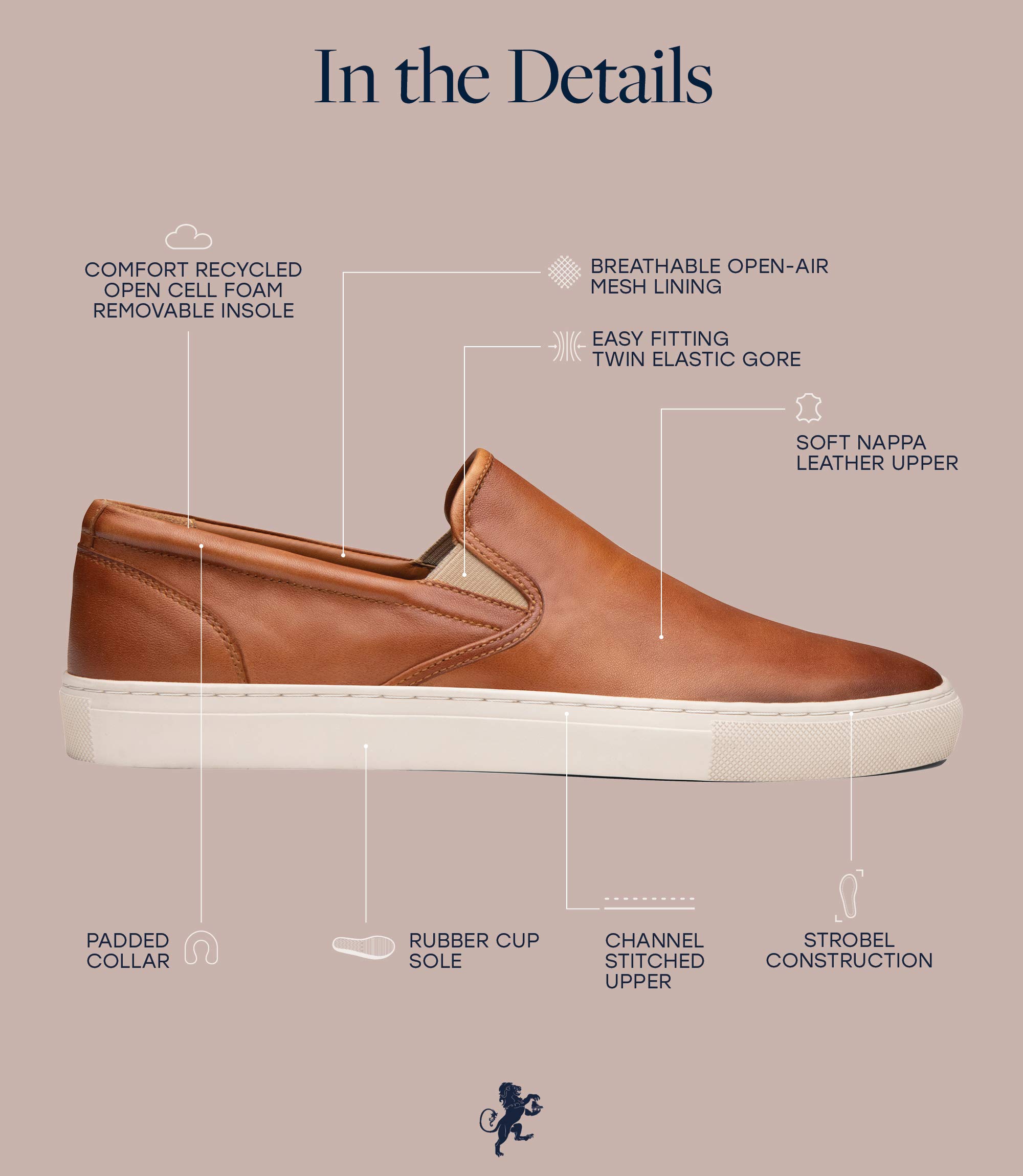 Dunross & Sons Men's Sneakers - Stylish Lace-Up & Slip-On Casual Shoes | Comfortable Leather Walking Shoes for Men | Perfect for Work, Travel & Everyday Wear