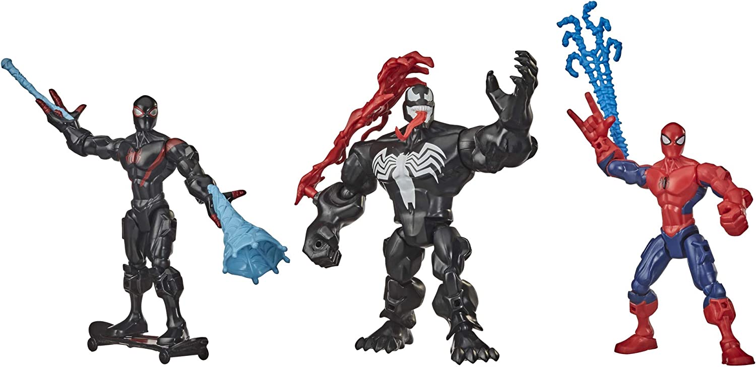 Marvel Super Hero Mashers Miles Morales Venom Spider-Man 6-Inch Action Figure – Collectible Toy for Kids & Fans, Perfect for Play, Display & Gifts