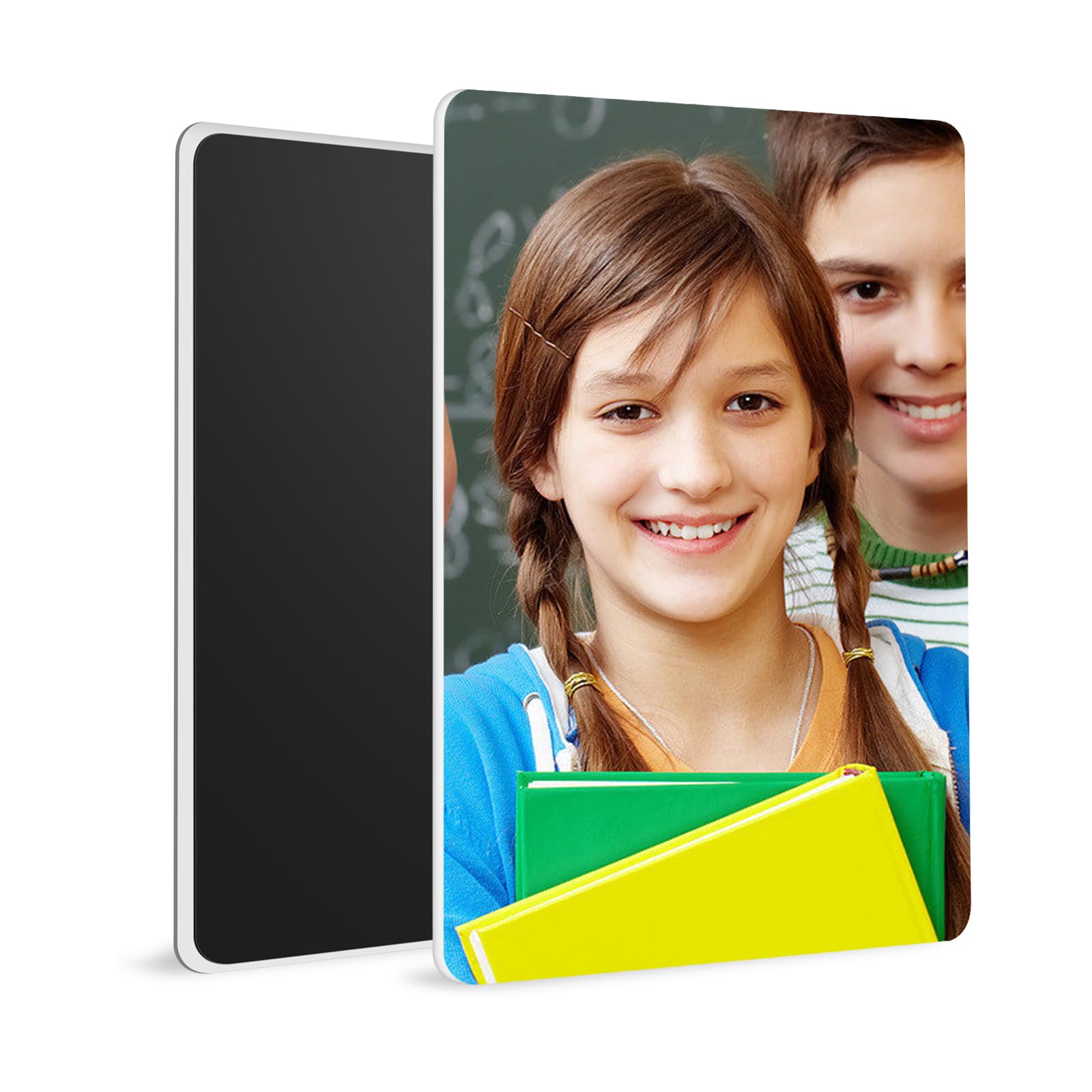 Shatterproof Magnetic Locker Mirror - 7.1x6 Inch Acrylic Safety Mirror for Kids, School Lockers, Bathroom & Refrigerator | Removable Makeup Mirror for Office & Gym Cabinet - Durable Glassless Design for Home & Travel Use
