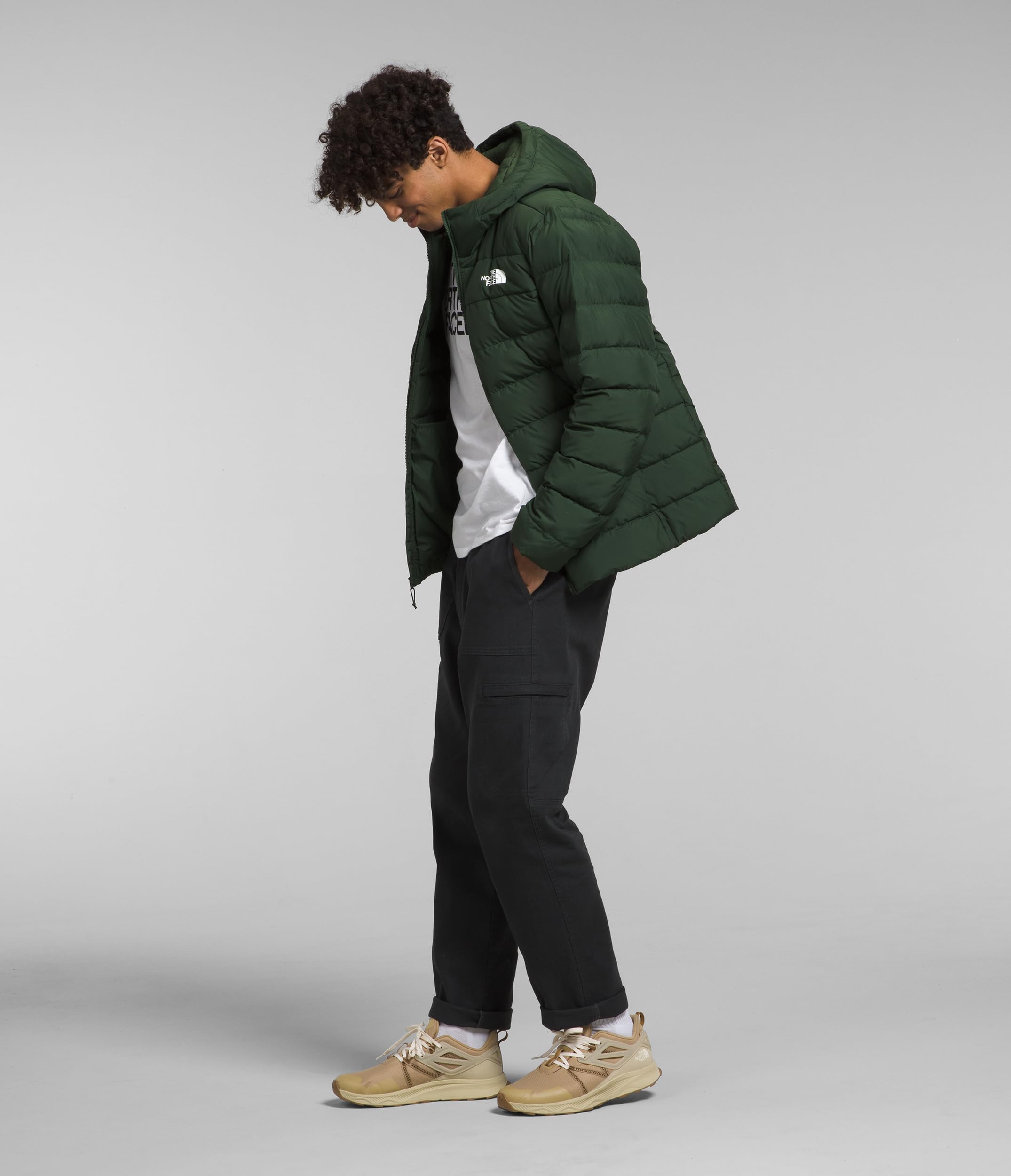 The North Face Aconcagua 3 Hoodie for Men - Lightweight Fleece Jacket with Hood for Hiking, Camping & Outdoor Adventures
