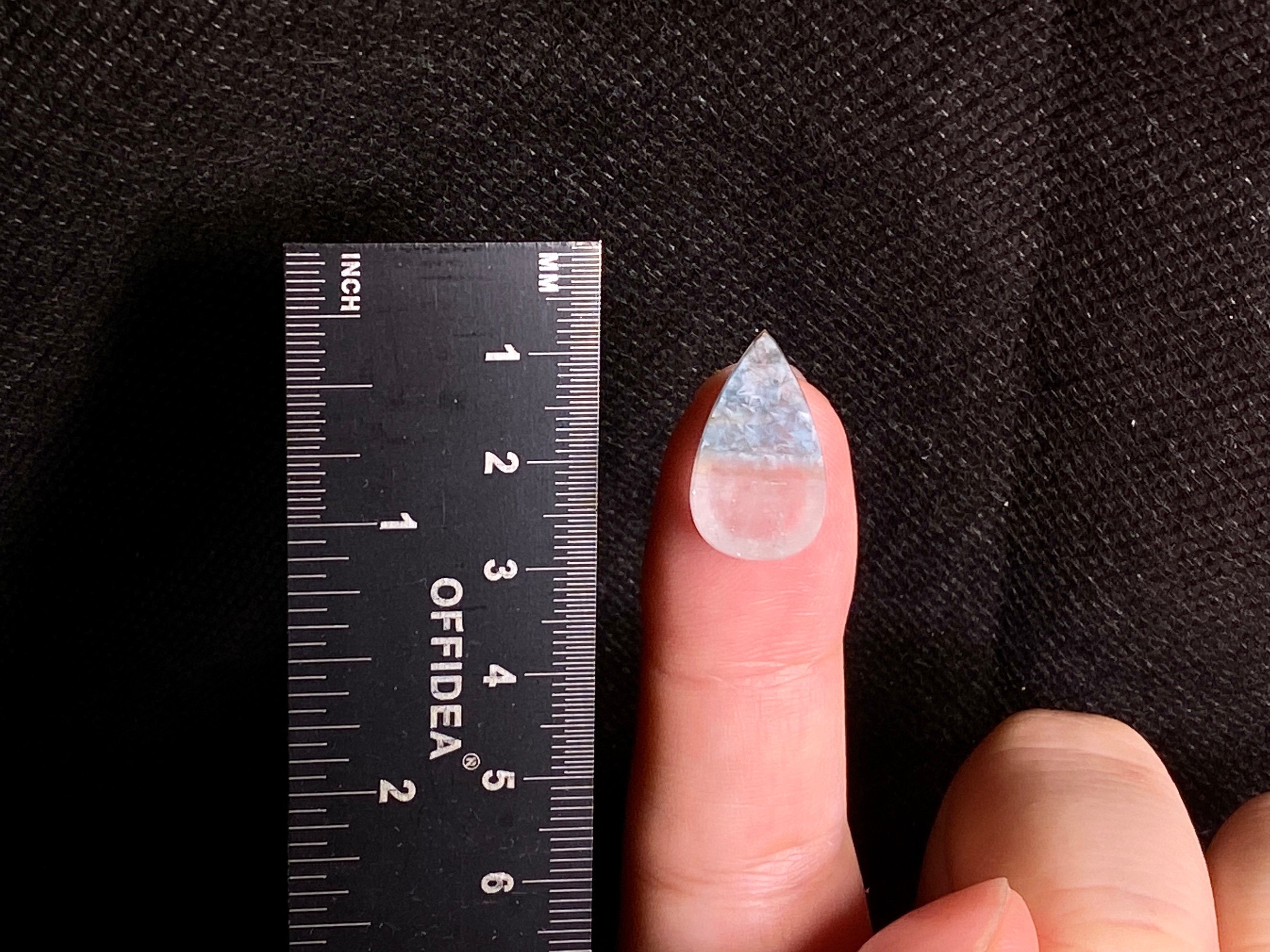 GILALITE Cabochon | Medusa Paraiba Bicolor Quartz Teardrop Gemstone | Jewelry Making Supplies | Perfect for Pendants, Rings & DIY Craft Projects