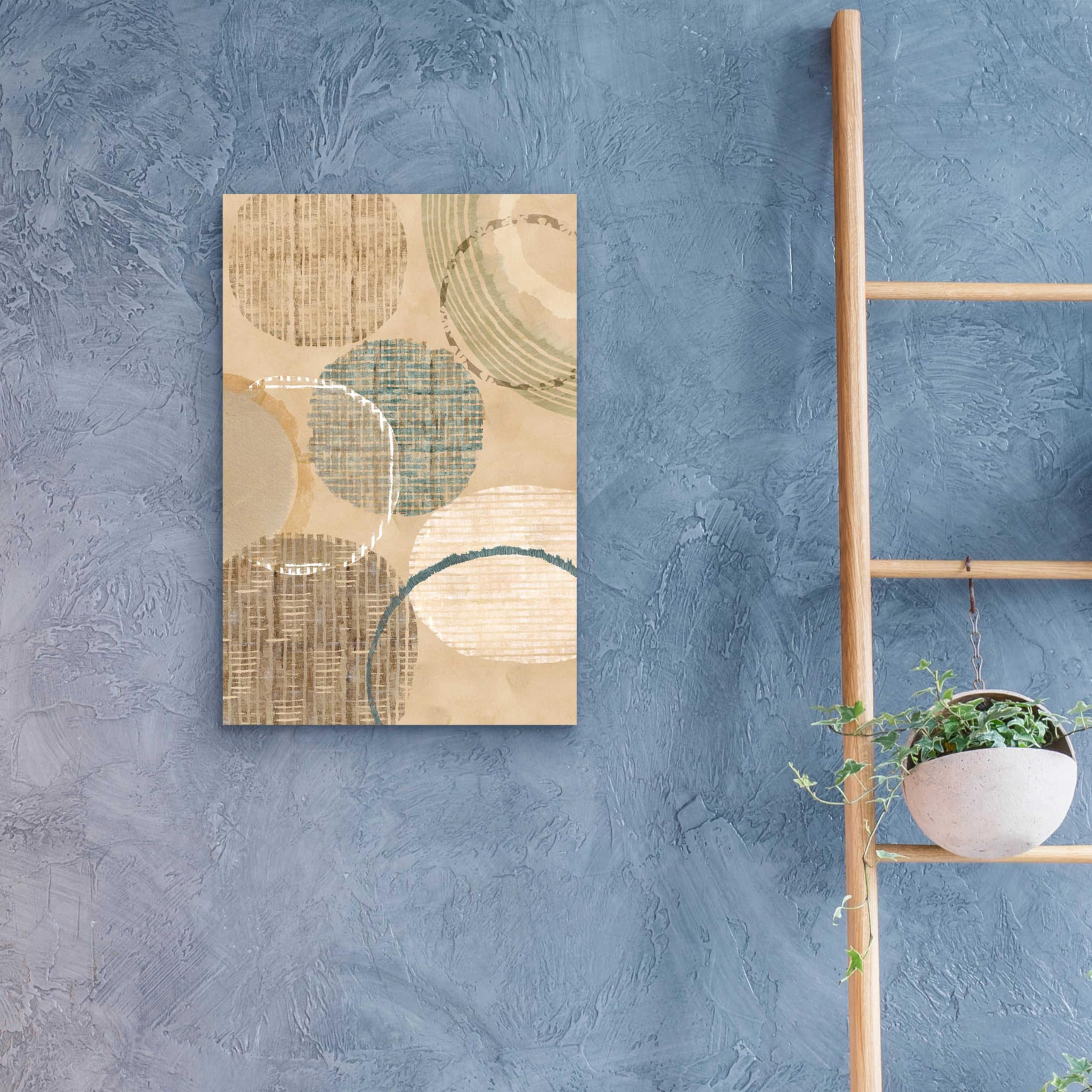 Flora Kouta 'Woven Baskets I' Acrylic Glass Wall Art - 16x24 Inches Modern Home Decor for Living Room, Bedroom & Office