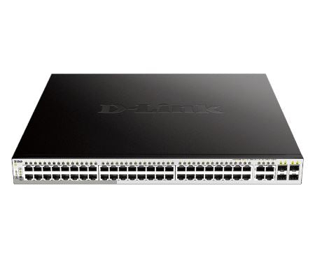 D-Link DGS-1210-52MP 52-Port Gigabit Smart Managed PoE Switch | Network Switch for Business & Office | High-Speed Data Transfer | Power Over Ethernet | Ideal for CCTV, VoIP & Office Networking