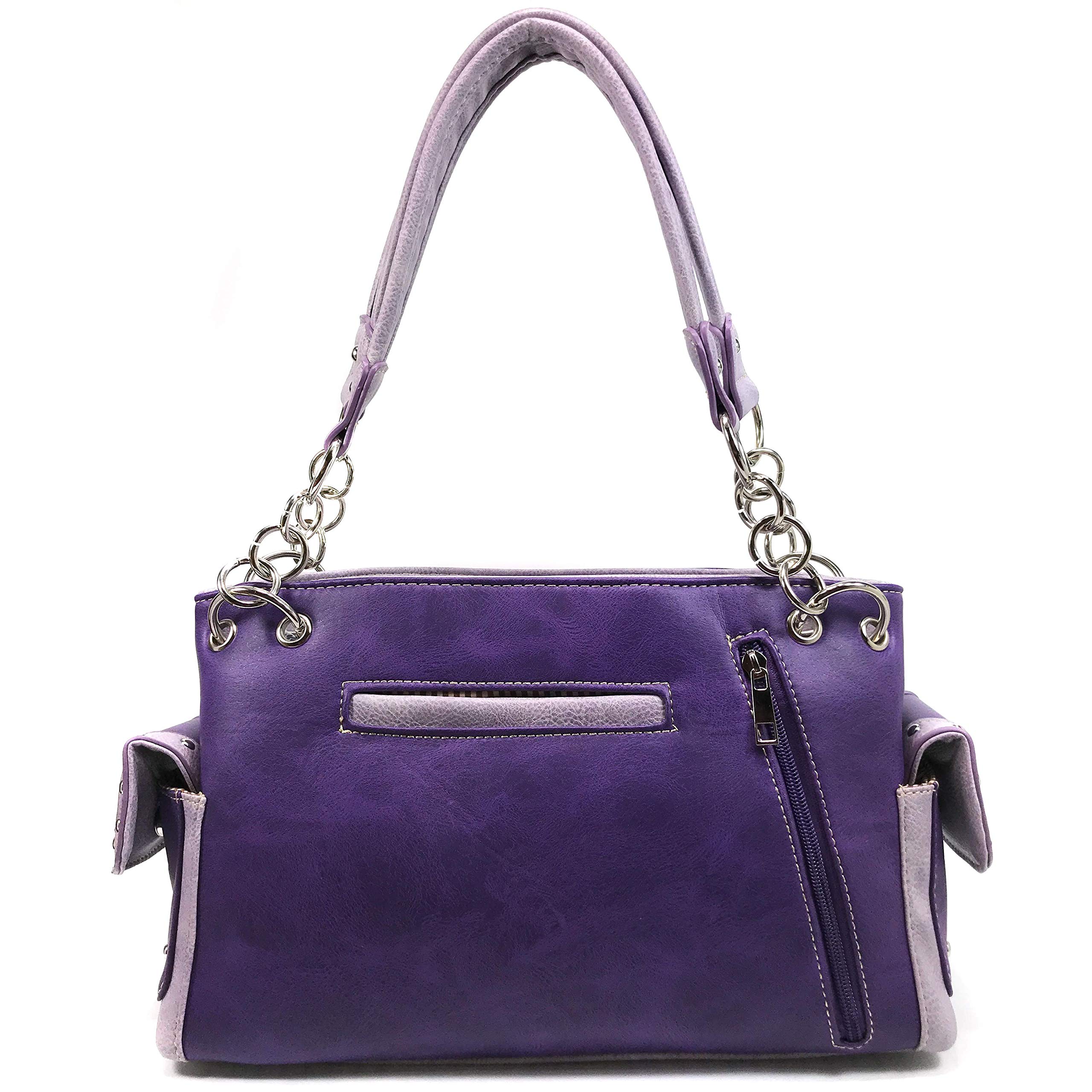 Zelris Women's Concealed Carry Handbag & Wallet Set with Butterfly Flower Embroidery - Perfect for Everyday Use, Travel, and Special Occasions