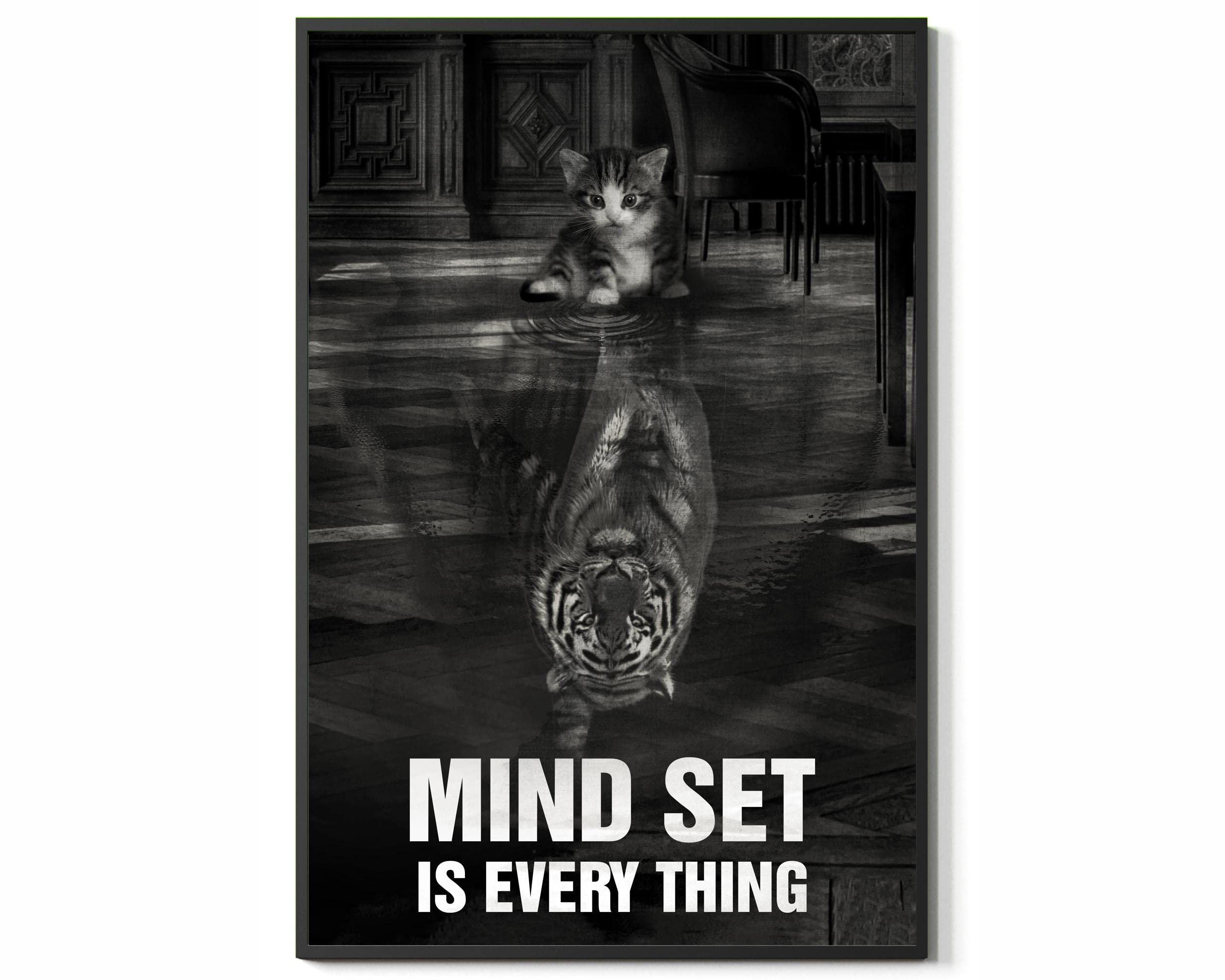 Mindset Is Everything Poster - Motivational Wall Art for Home & Office