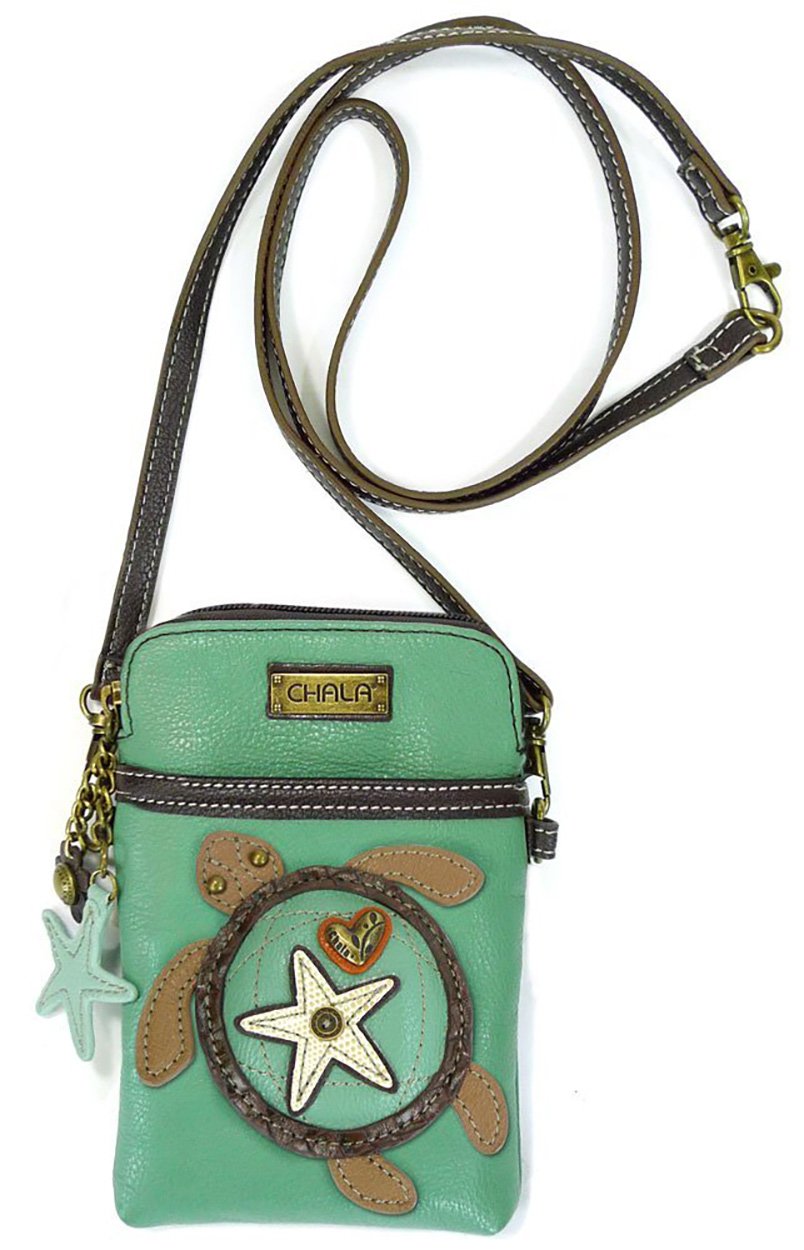 CHALA Women's PU Leather & Canvas Crossbody Phone Purse - Adjustable Strap, Multi-Color Handbag for Everyday Use, Travel & Shopping