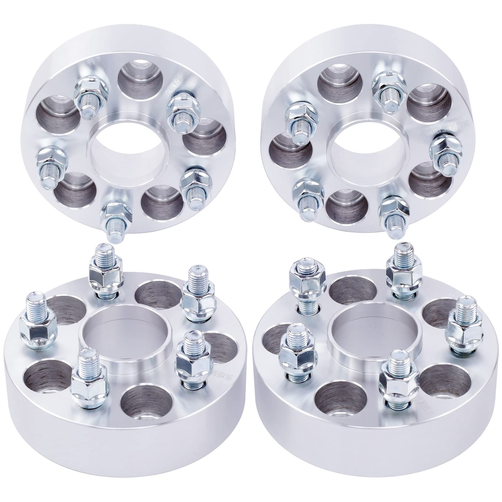 DCVAMOUS 4PC 5x115 Hubcentric Wheel Spacers 1.5 Inch with 14x1.5 Studs 71.5mm Hub Bore - Compatible with Dodge 300 (2005-2022), Magnum (2004-2008), Charger (2006-2022), Challenger (2009-2022) - Perfect for Enhanced Stance, Improved Handling & Custom Wheel Fitment