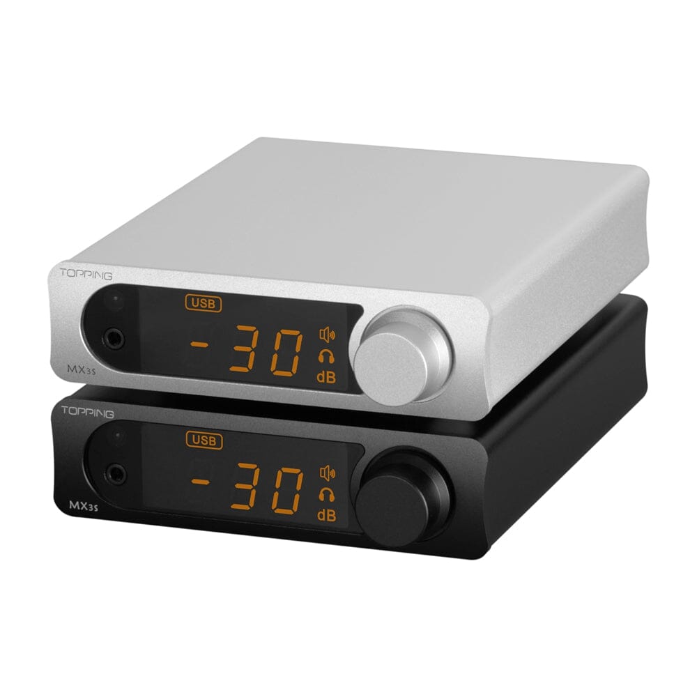 TOPPING MX3s Bluetooth Headphone Amplifier with USB DAC & Power Amp - High Fidelity Audio for Home, Office, and Studio Use