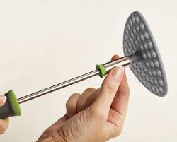 Delta Green Potato Masher - Heavy Duty Stainless Steel Potato Ricer & Masher for Smooth Mashed Potatoes, Perfect for Thanksgiving, Family Dinners & Home Cooking