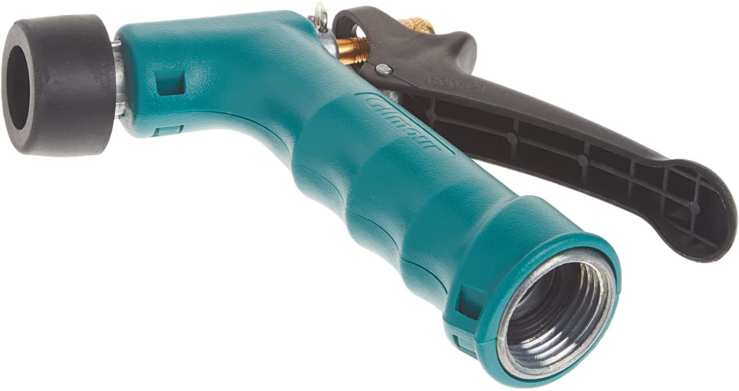 Gilmour Insulated Grip Water Hose Nozzle with Threaded Front - Heavy Duty Spray Nozzle for Garden, Lawn & Car Washing - 3 Pack - Perfect for Outdoor Cleaning, Watering Plants & Pressure Washing
