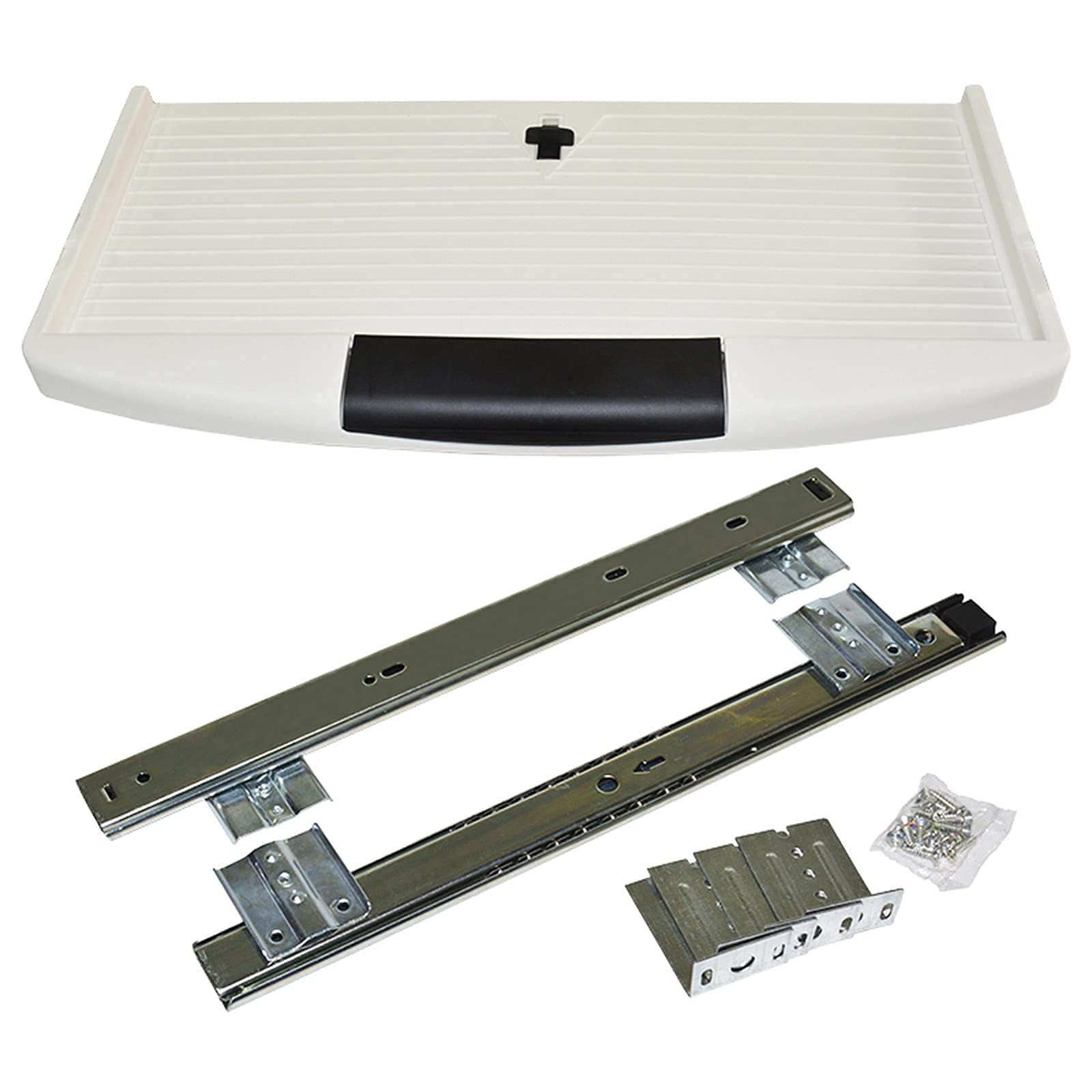 Ergonomic Keyboard Tray - Adjustable Under Desk Sliding Drawer for Keyboard & Mouse | Home Office Workspace Solution | Smooth Gliding & Height Adjustment for Comfortable Typing | Perfect for Computer Desks, Gaming Setups & Workstations