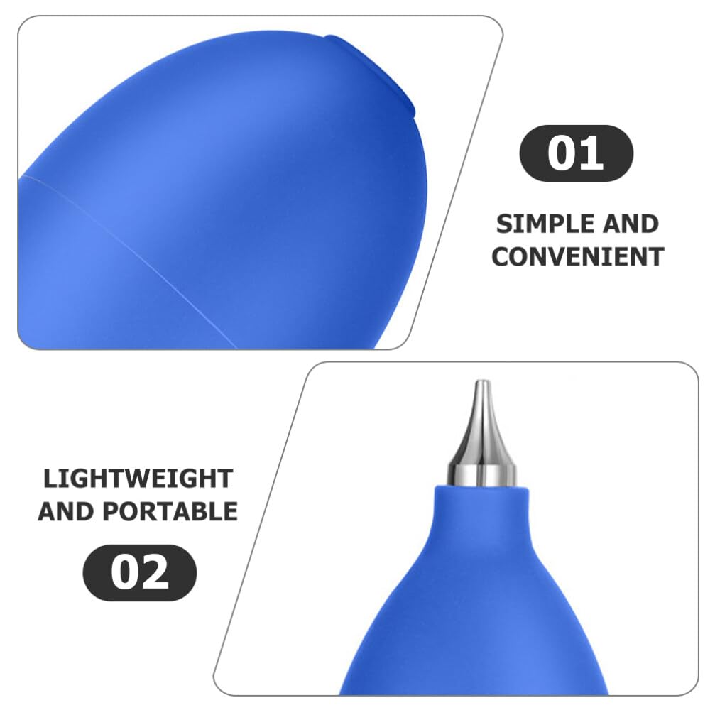 Gatuida Dust Cleaner Blower Bulb - Compressed Air Blower for Camera Lens Cleaning, Electronics, Keyboard & Sensitive Equipment - Blue Camera Air Duster for Photography, Computer & Office Use