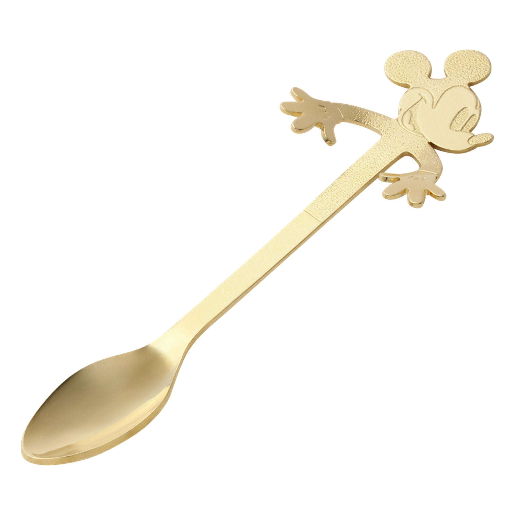 Disney Mickey Mouse Gold Coffee Spoon - Cute & Durable for Coffee, Tea, Desserts - Perfect for Disney Fans & Home Use