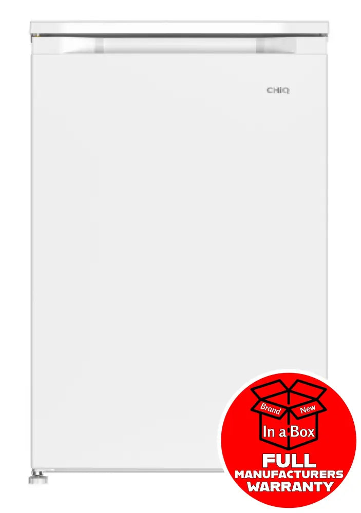 CHiQ CSF085DW 85L Upright Freezer - Energy Efficient, Compact Deep Freezer for Home, Kitchen, Garage & Basement Storage - Perfect for Frozen Food, Meat, Ice Cream & Bulk Grocery Organization
