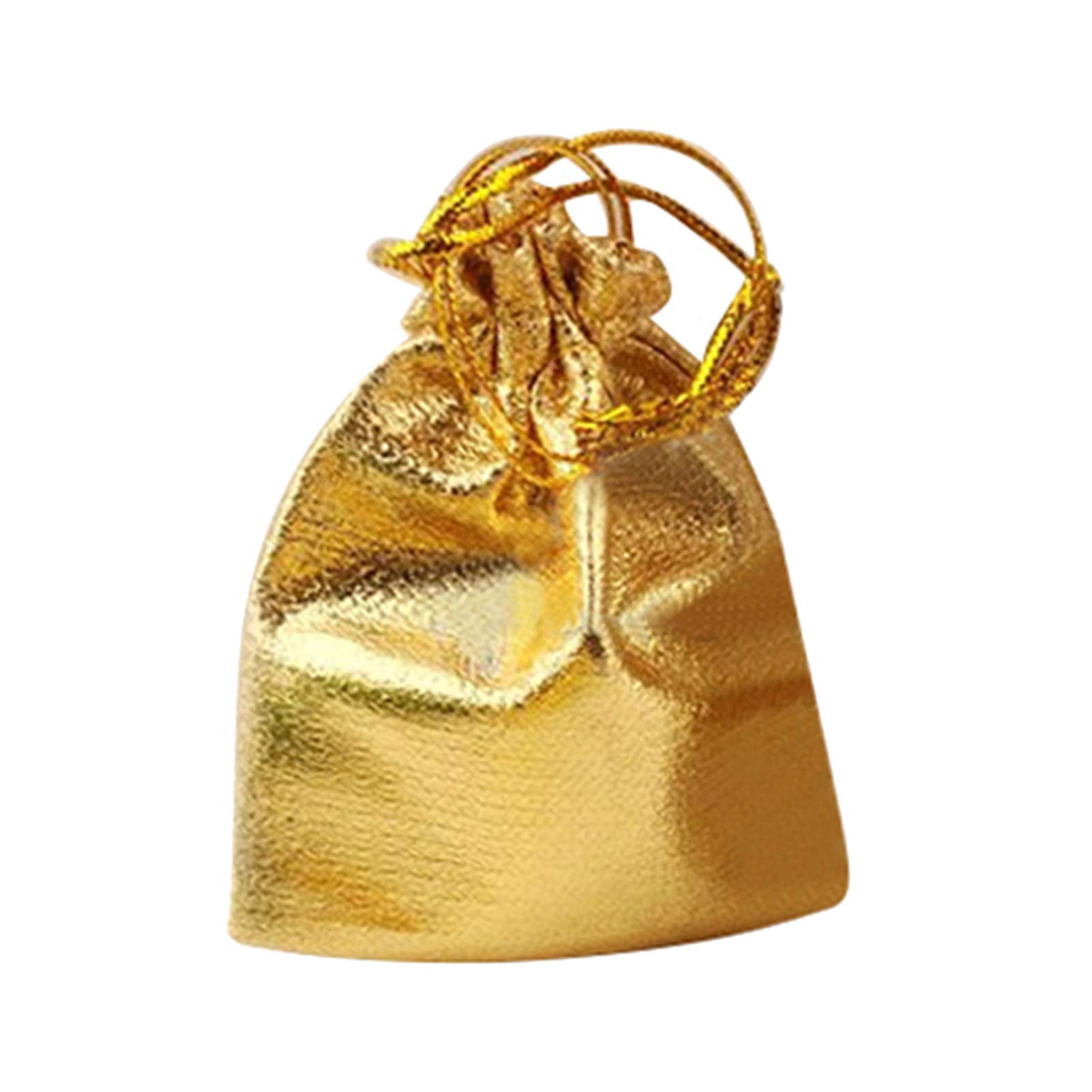 12Pcs Gold and Silver Drawstring Jewelry Gift Bags - Premium Fabric Pouch for Necklaces, Rings & Earrings - Perfect for Christmas, Birthday, Wedding & New Year Gifts