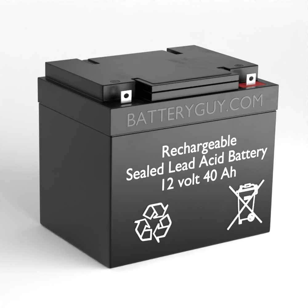 12V 40Ah SLA Replacement Battery - 2 Pack (Rechargeable, Compatible with 174-616) - Perfect for Power Wheels, Emergency Lights & Backup Power Systems