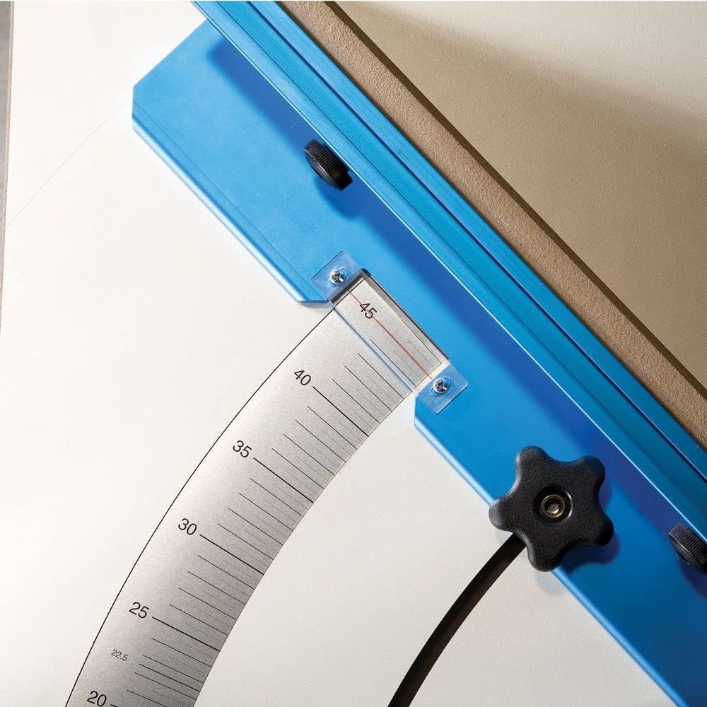 Rockler Precision Crosscut Sled for Table Saw with Large Protractor & Adjustable 90° Stop - 1/20 Graduations for Accurate Woodworking - Perfect for Cabinet Making, Furniture Building, and DIY Projects