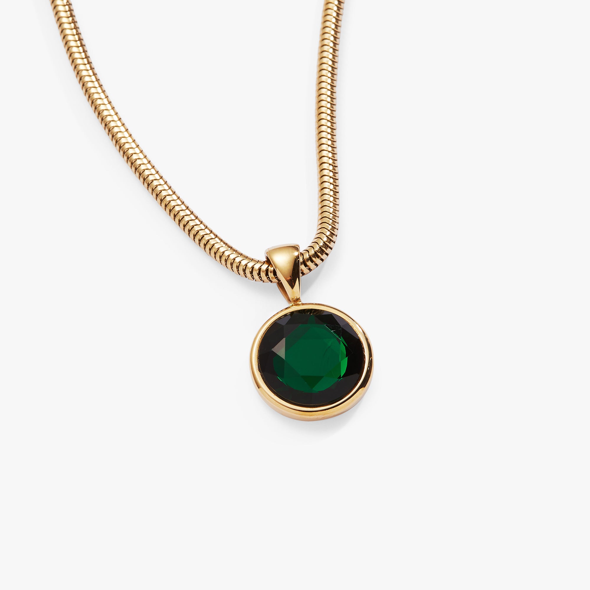 Emerald Crystal Necklace for Women - Elegant Green Gemstone Jewelry Gift for Birthday, Anniversary & Special Occasions | Perfect for Evening Parties, Weddings & Formal Events