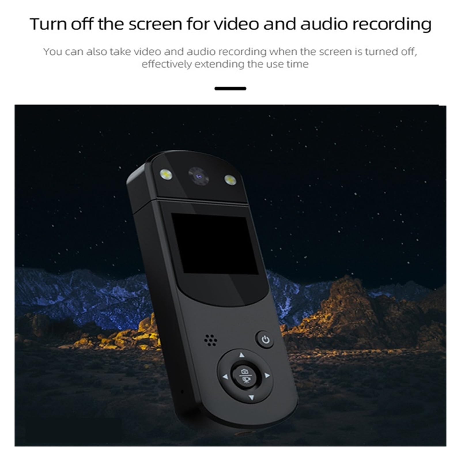 MZZYG 4K HD Action Camera with Night Vision - Waterproof Handheld Digital Camcorder, Back Clip Drive Recorder, Portable Mini Camera with 32GB Card (Orange) - Perfect for Sports, Travel Vlogging & Outdoor Adventures