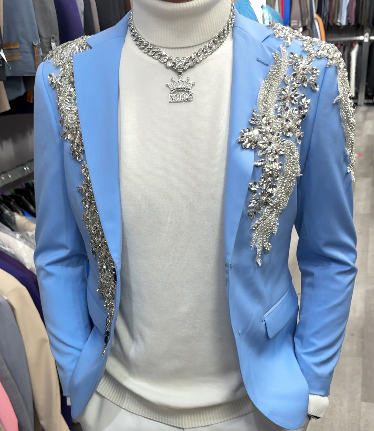 Custom Prom Suit for Men - 3-Piece Tuxedo Set in Variety Colors | Formal Evening Wear for Weddings, Graduations & Special Events