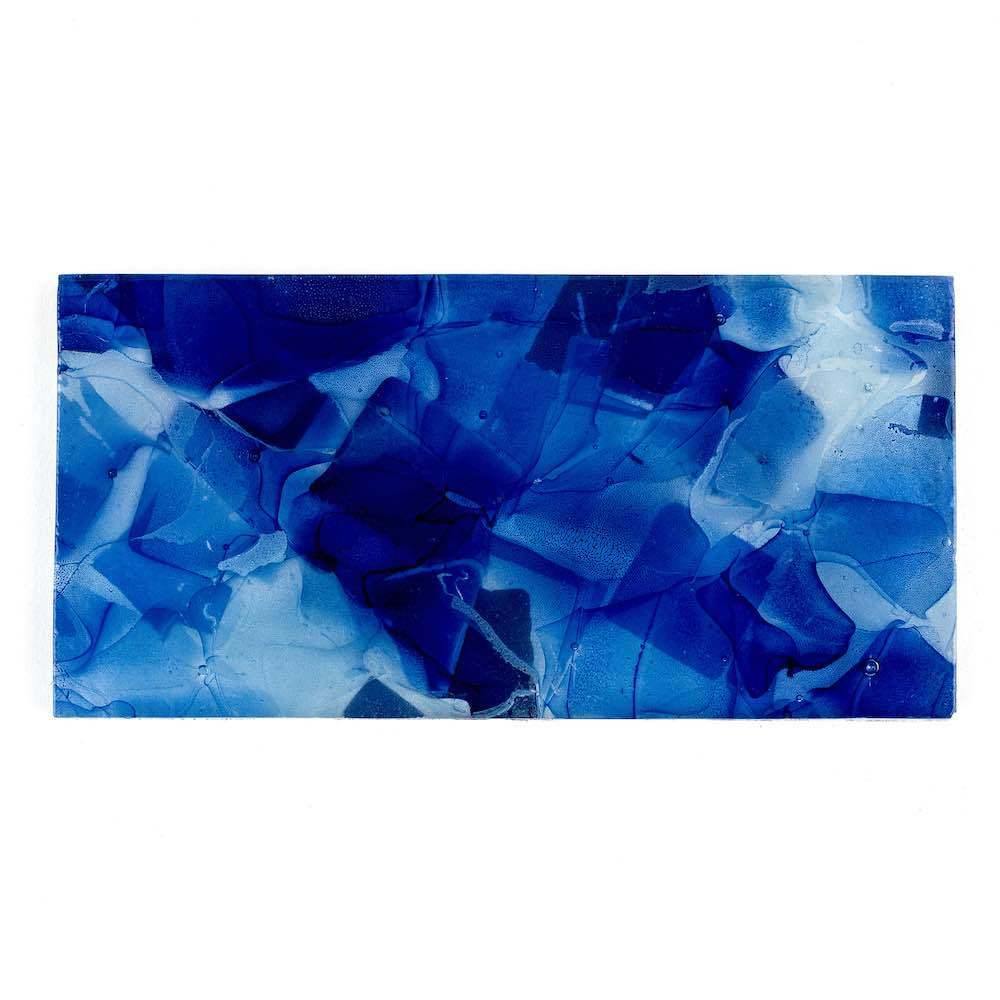 Premium Navy Blue Liquid Glass Subway Tile 3