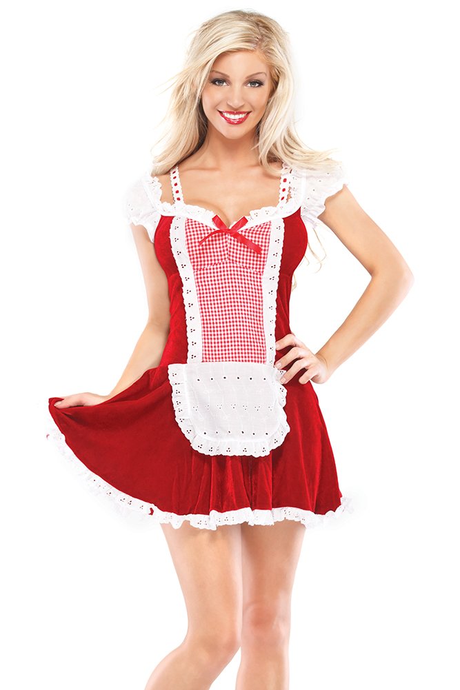 Coquette Women's Red Riding Hood Costume - Elegant Halloween Dress for Cosplay, Fairy Tale Party & Themed Events