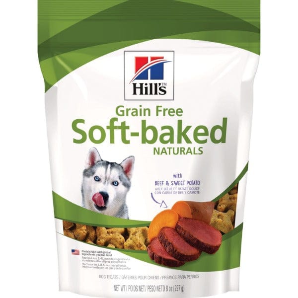 Hill's Grain Free Soft Baked Dog Treats with Beef & Sweet Potato - Natural, Healthy Snacks for Training, Rewards & Dental Care - Perfect for Small, Medium & Large Dogs