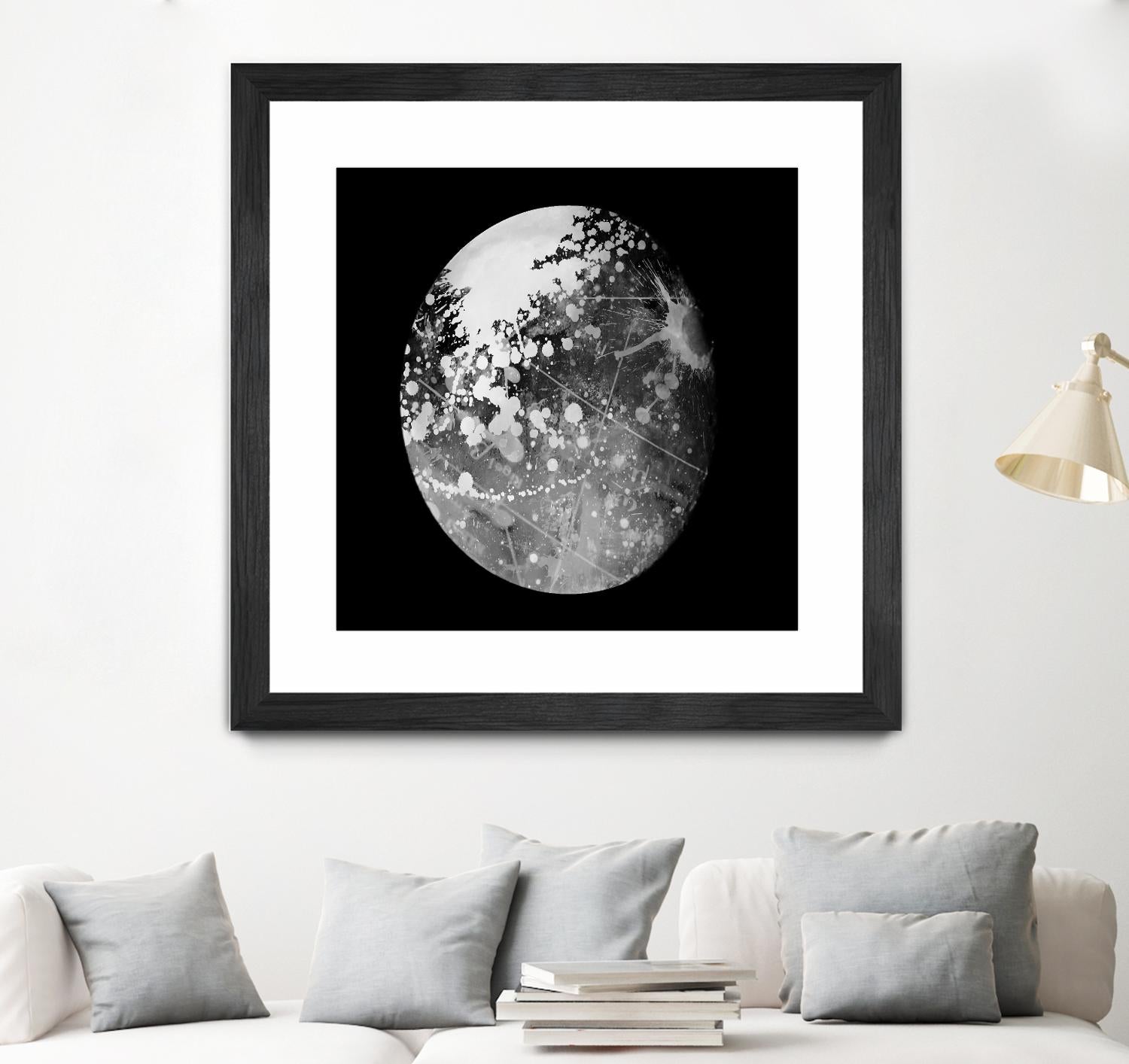 Abstract Moon Phase 7 Wall Art - Modern Celestial Decor for Home & Office - Perfect for Living Room, Bedroom, or Meditation Space