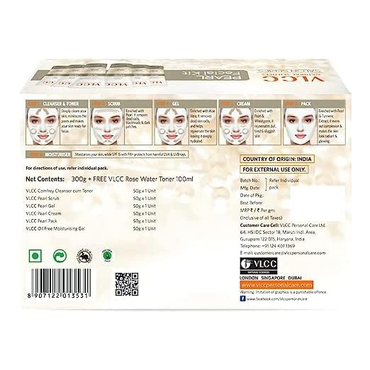 Pearl Facial Kit for Women - Face Massager, Mask, Scrub & Rose Water Toner (300g + 100ml) | Hydrating & Exfoliating Skincare Set for Daily Glow & Spa-Like Treatment at Home